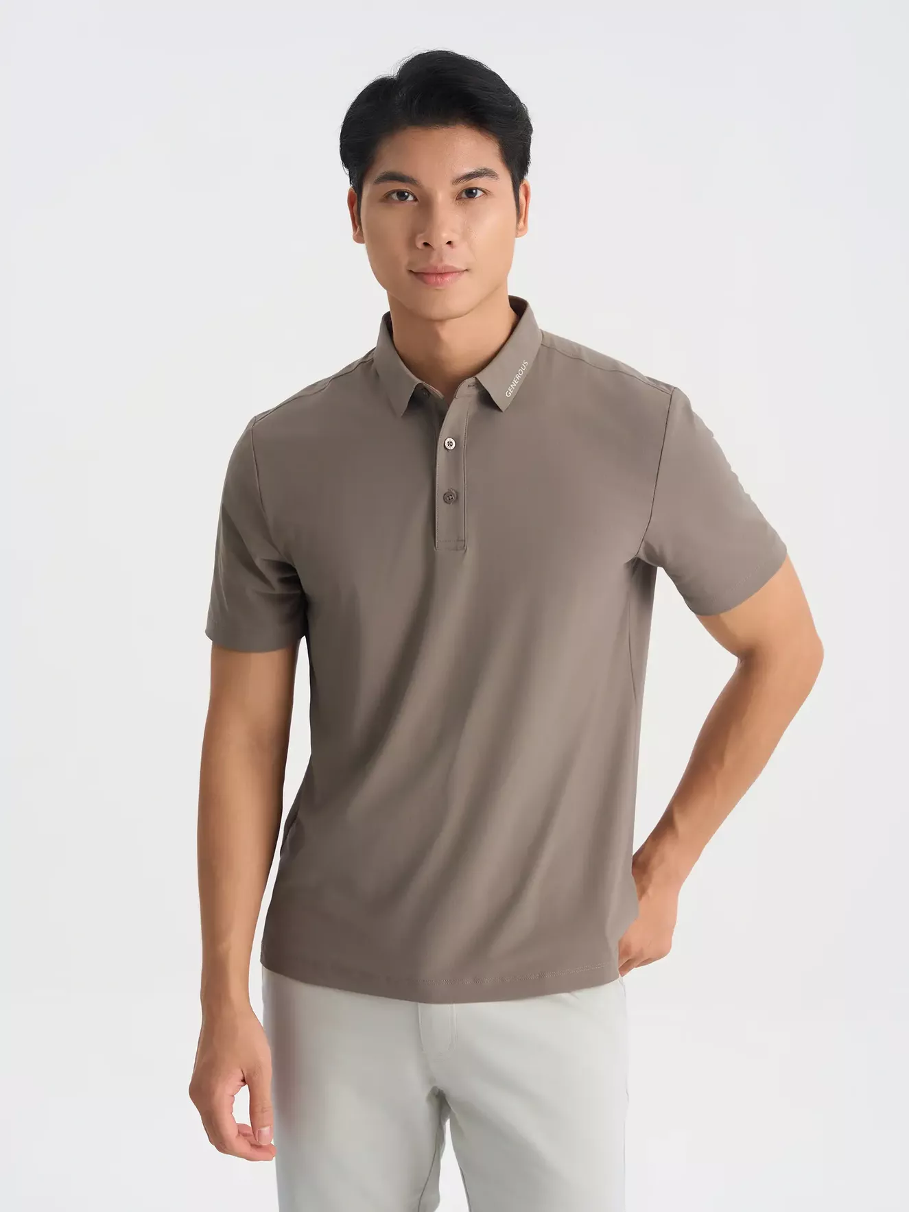 Áo Polo Nam Thể Thao 5S Fashion In Cổ Phom Regular APC25055