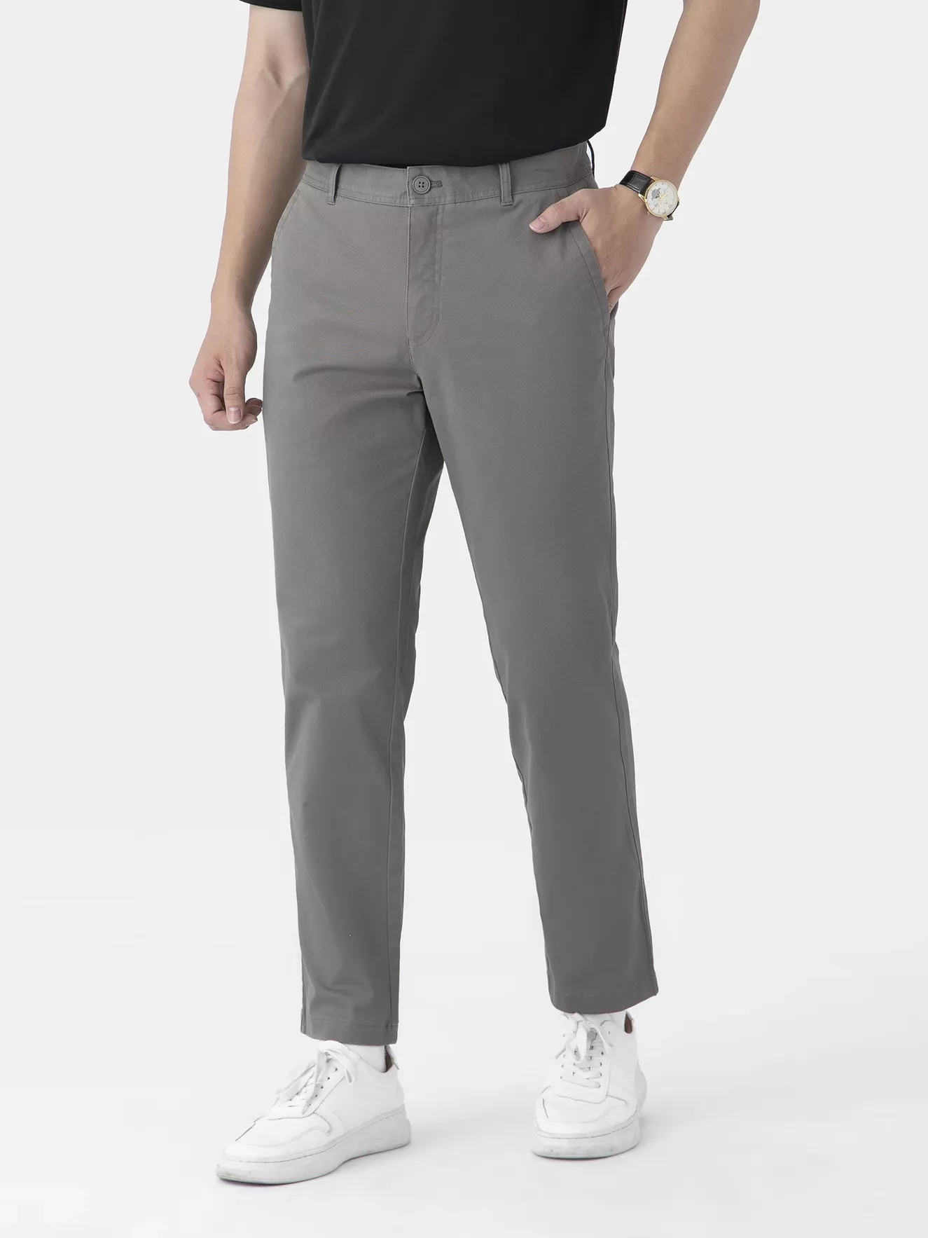 Quần Dài Kaki Nam 5S Fashion Chất Cotton Regular QKK24005