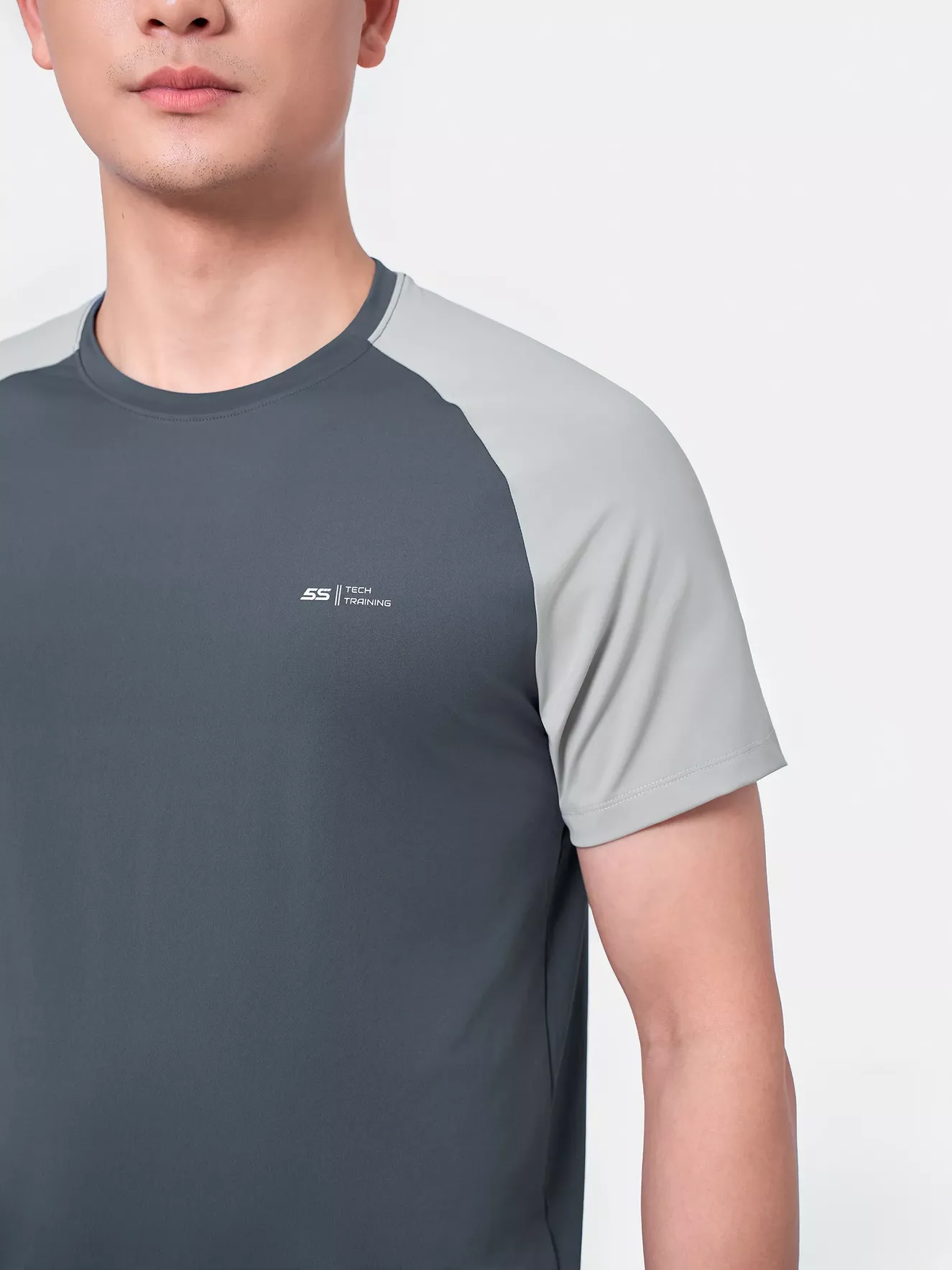 Áo Thun Nam Ngắn Tay 5S Fashion Tay Raglan Slimfit ATS24047