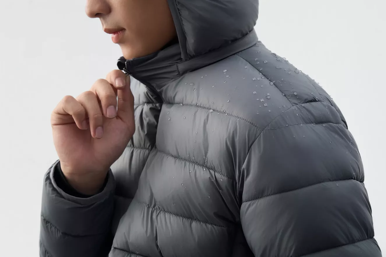 Áo Khoác Phao Nam Siêu Nhẹ Air-PUFFER HEATLOCK 5S FASHION Mũ Tháo Rời M0APH25011