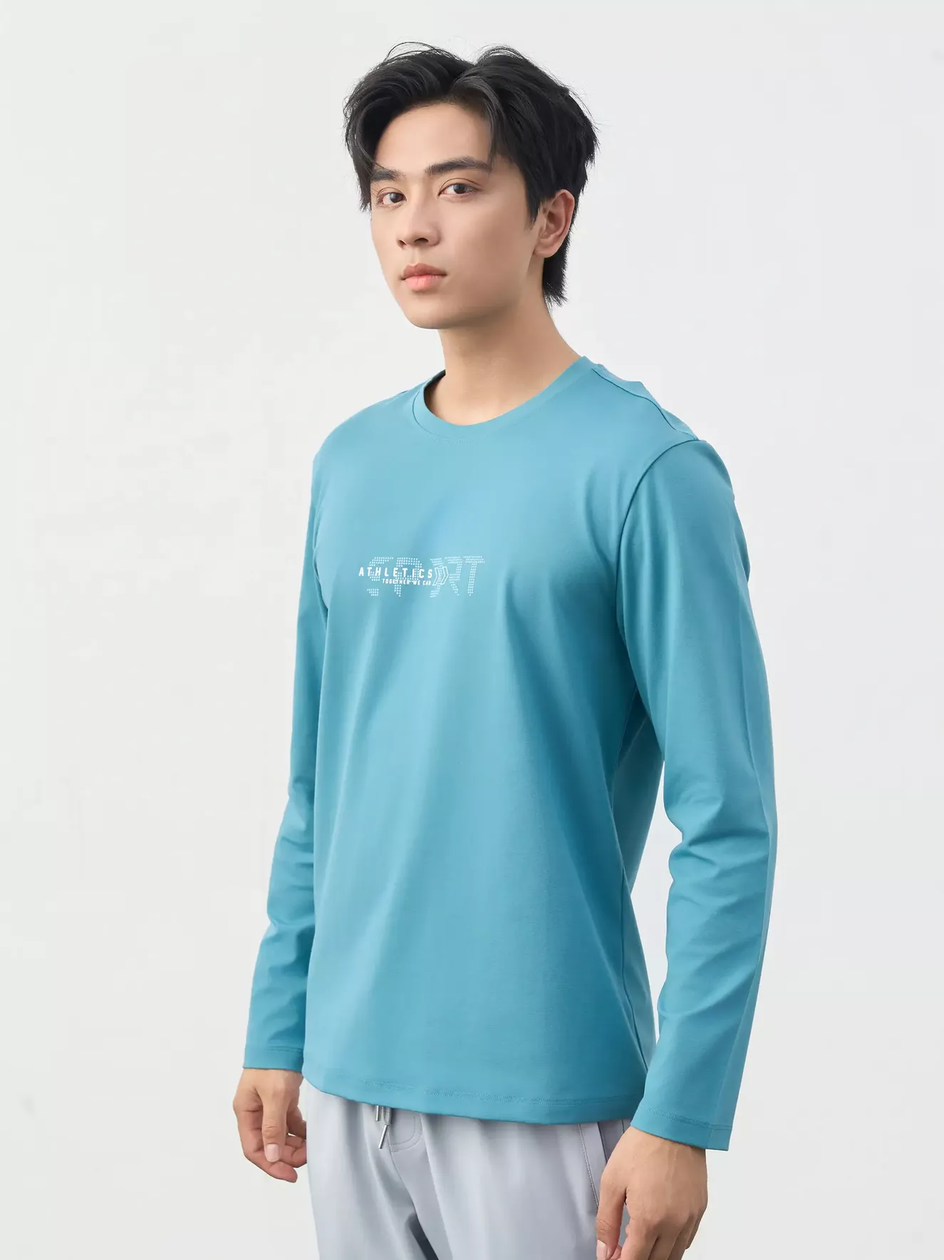 Áo Thun Nam Dài Tay ATHLETICS 5S FASHION Phom Slimfit M0ATH25002