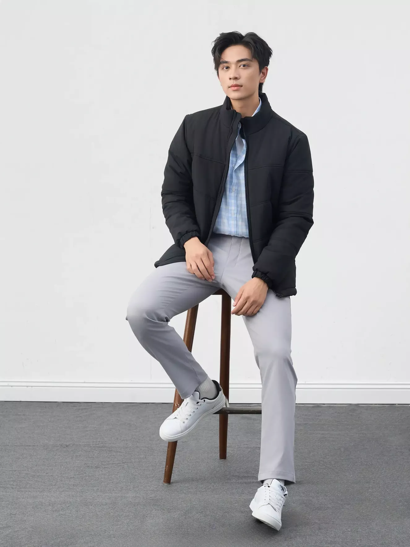 Áo Khoác Phao Nam Cổ Dựng Y-PUFFER HEATLOCK 5S FASHION M0APH25113-M0APH25113