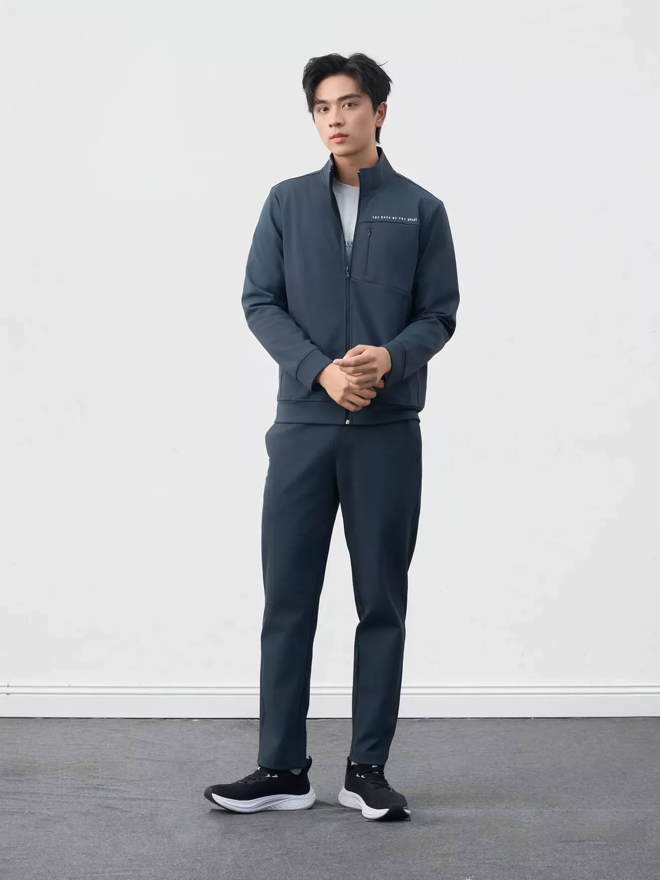 Áo Nỉ Nam Cổ Trụ Kéo Khóa 5S Fashion Phom Slimfit MBAKN25020