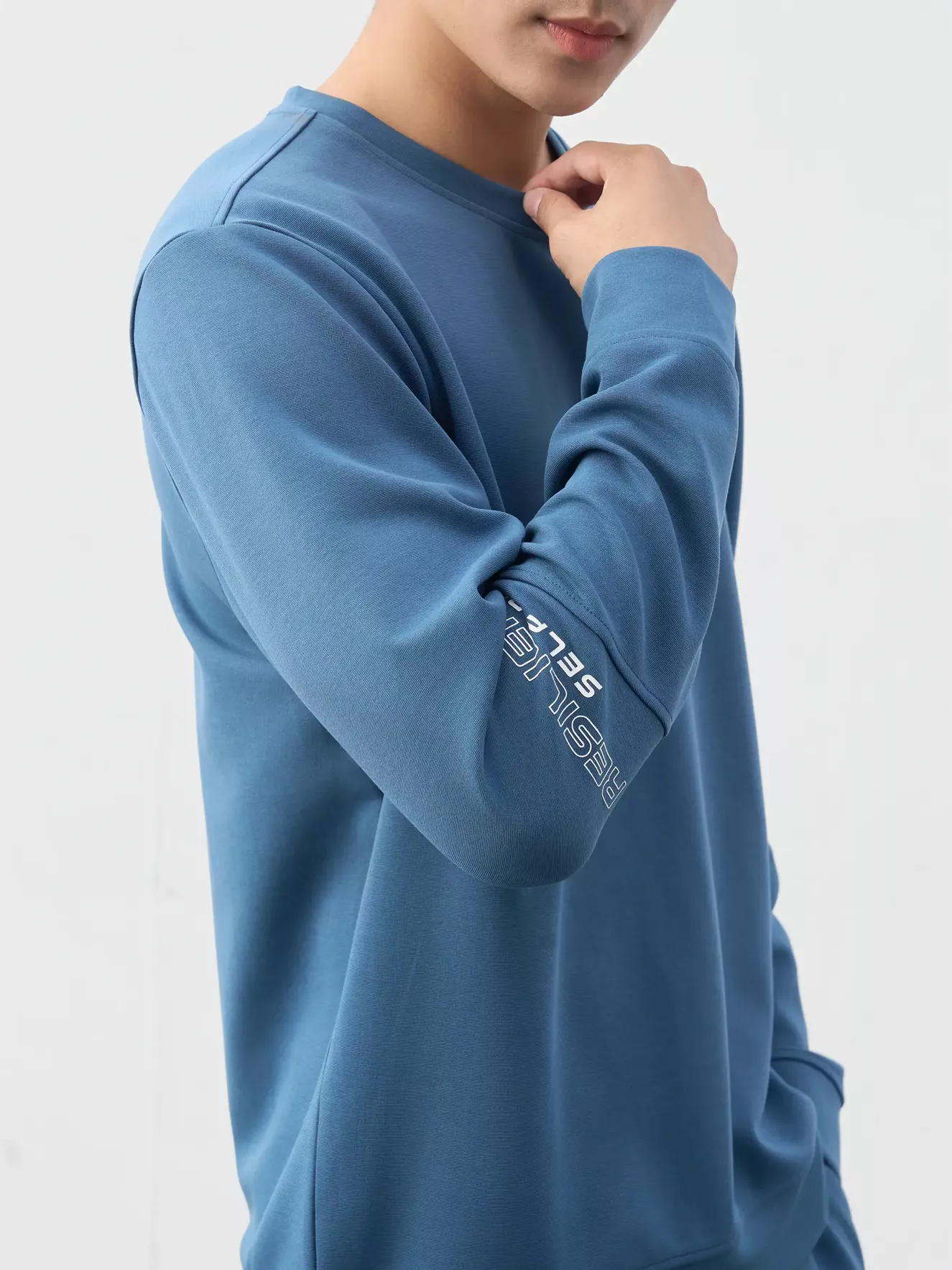 Set Bộ Nỉ Nam Cổ Tròn 5S Fashion In Tay Phom Slimfit MBNI25003