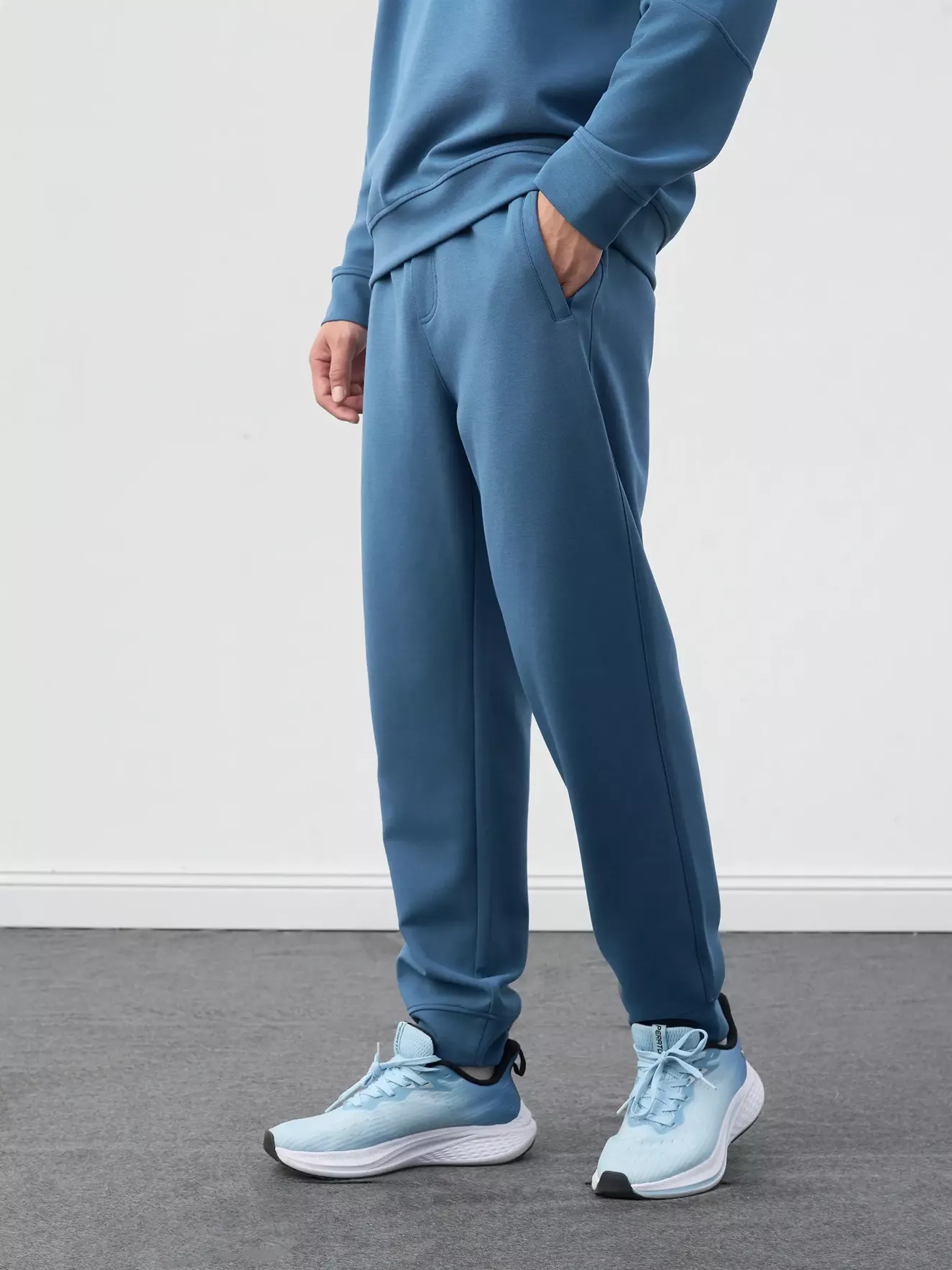 Set Bộ Nỉ Nam Cổ Tròn 5S Fashion In Tay Phom Slimfit MBNI25003