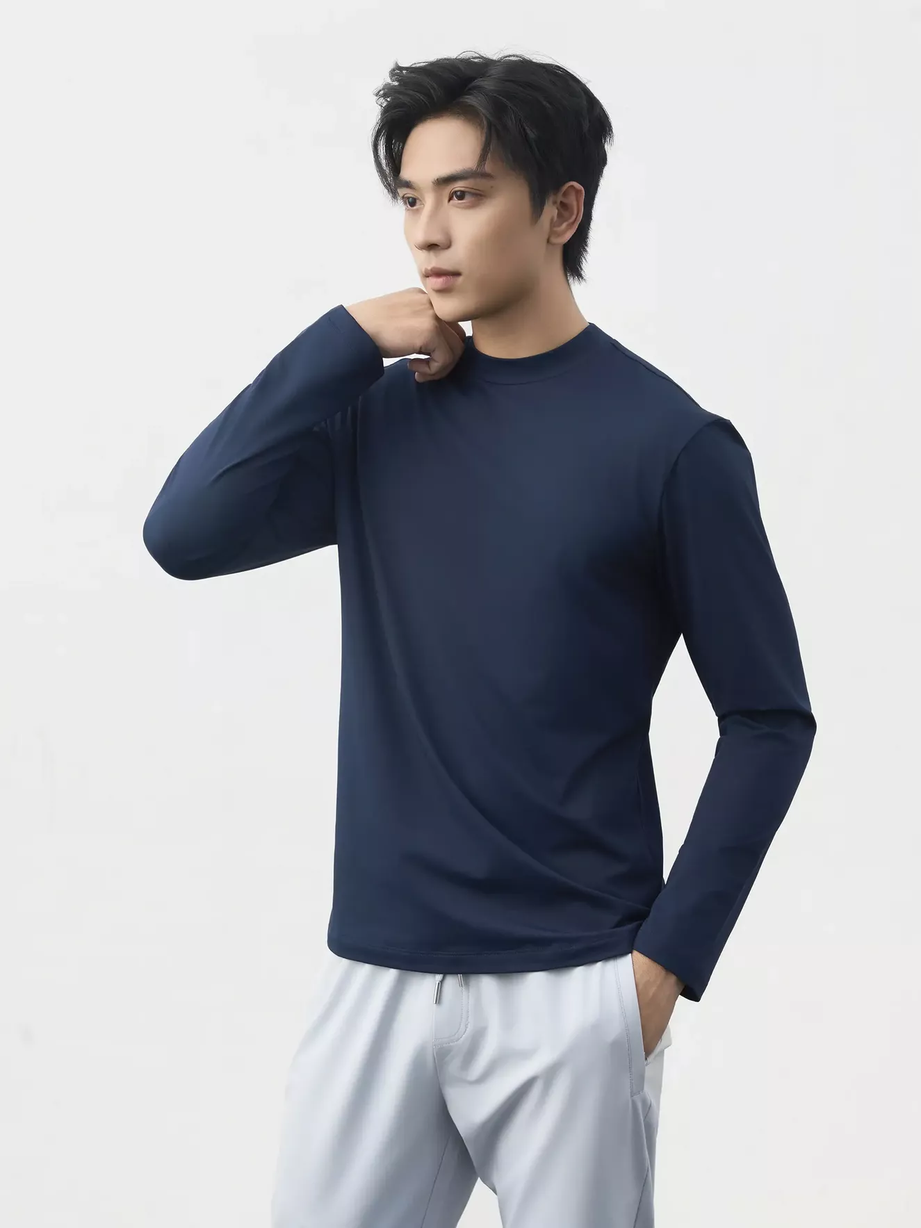 Áo Giữ Nhiệt Nam Cổ 3 Phân 5S Fashion HEATTECH Extra-warm Siêu Ấm M0AGN25005