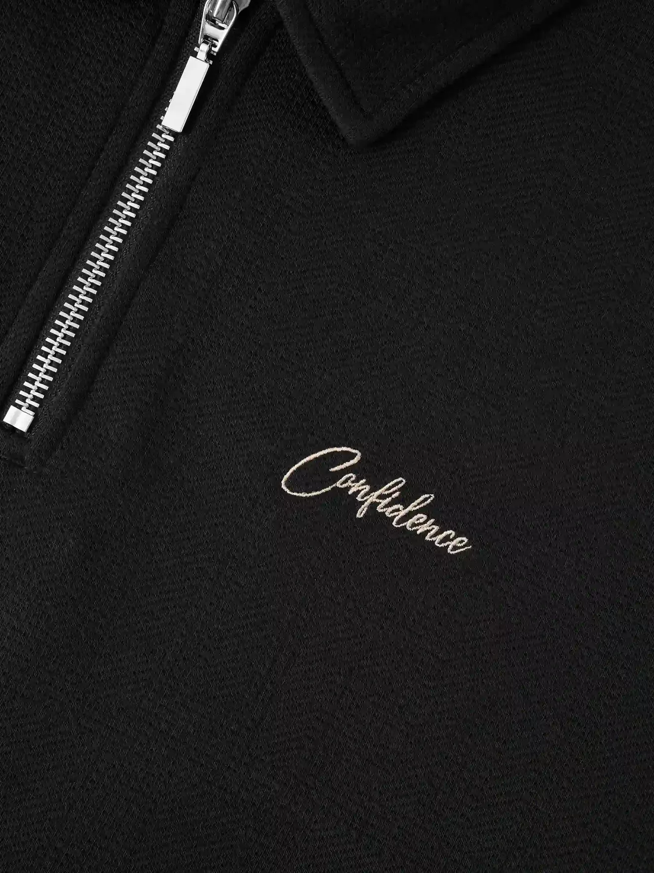 Áo Nỉ Cổ Khóa Nam 5S Fashion Họa Tiết Chữ Thêu M0ANI25010