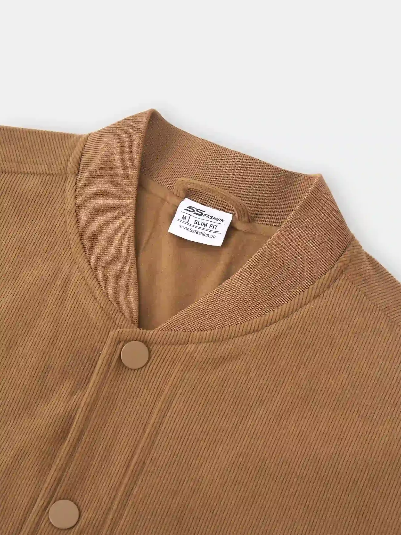 Áo Khoác Bomber Nam 5S Fashion Nỉ Nhung Phom Slimfit M0AKB25009