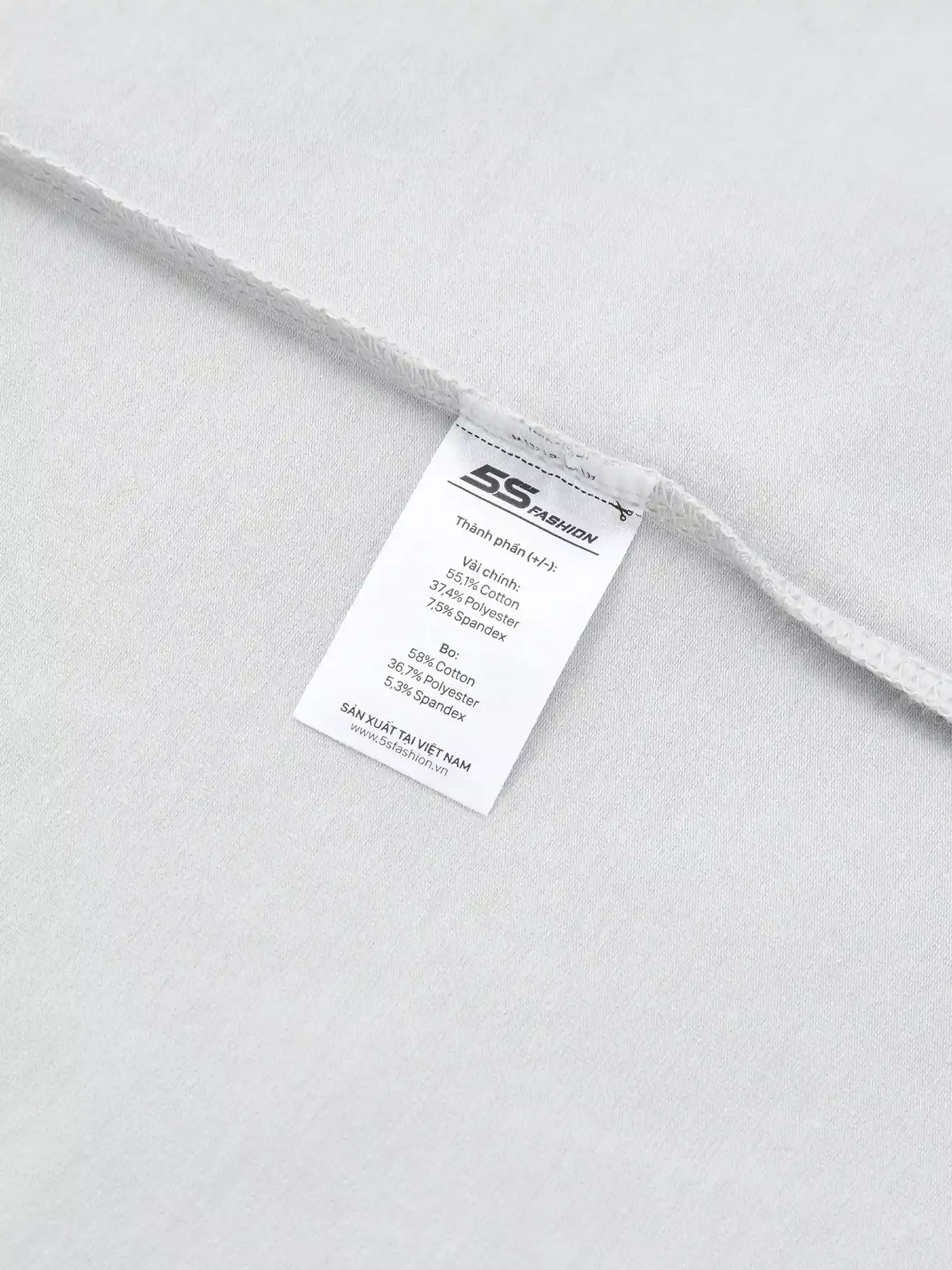 Áo Thun Nam Dài Tay 5S Fashion In Logo Basic Slimfit M0ATH25006