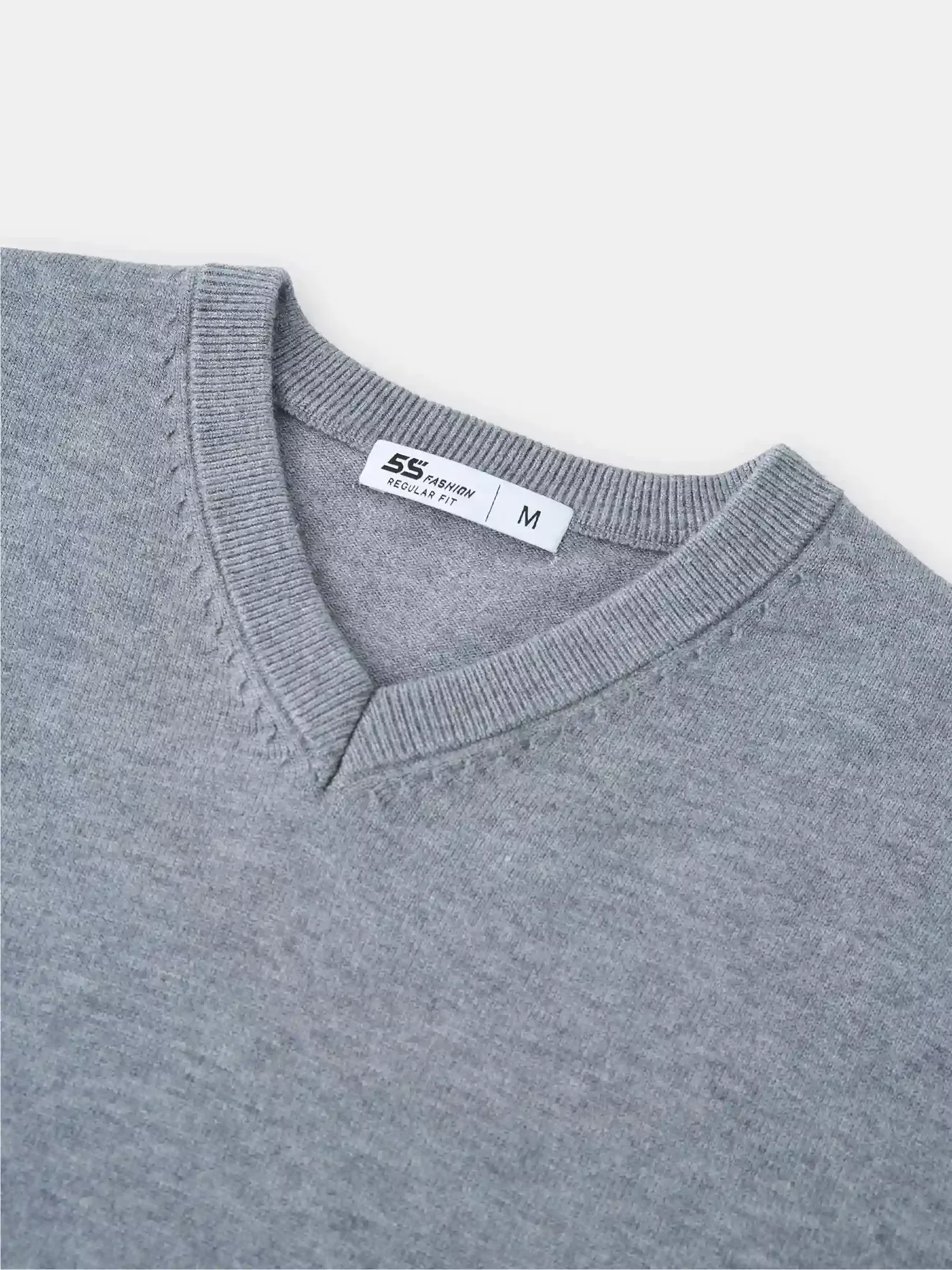 Áo Len Nam Cổ V 5S Fashion Trơn Basic Phom Regular M0ALE25005