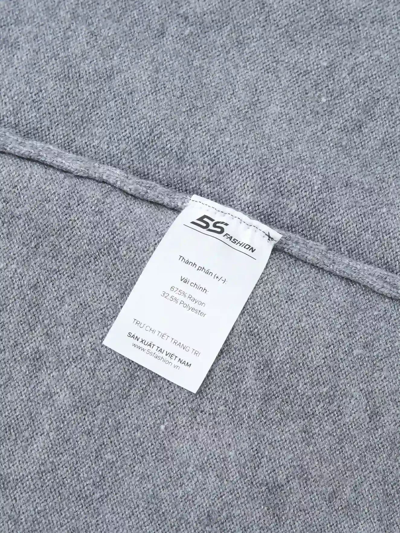 Áo Len Nam Cổ V 5S Fashion Trơn Basic Phom Regular M0ALE25005