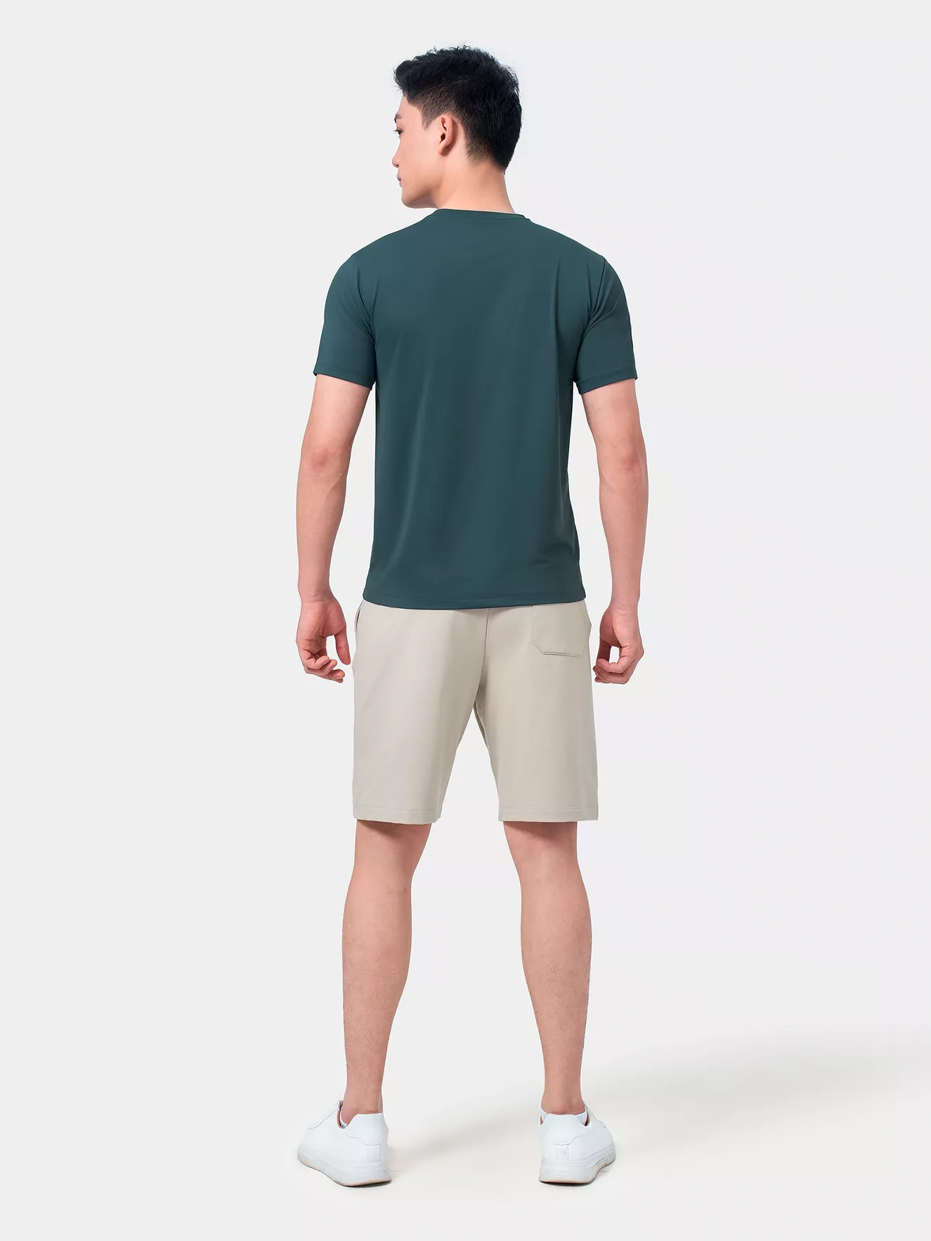 Áo Thun Nam Ngắn Tay 5S Fashion Sport Trơn Slimfit ATS24050