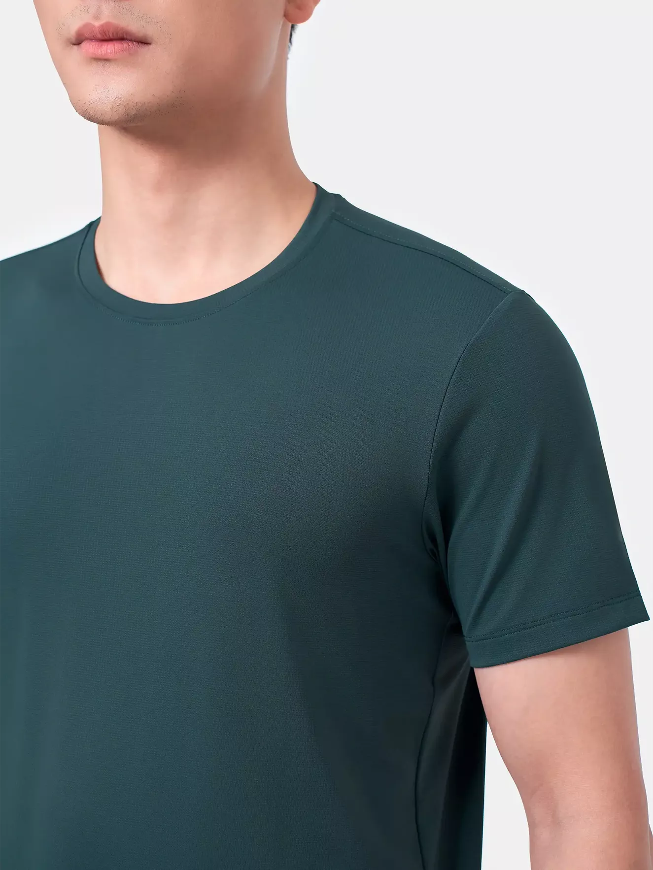 Áo Thun Nam Ngắn Tay 5S Fashion Sport Trơn Slimfit ATS24050