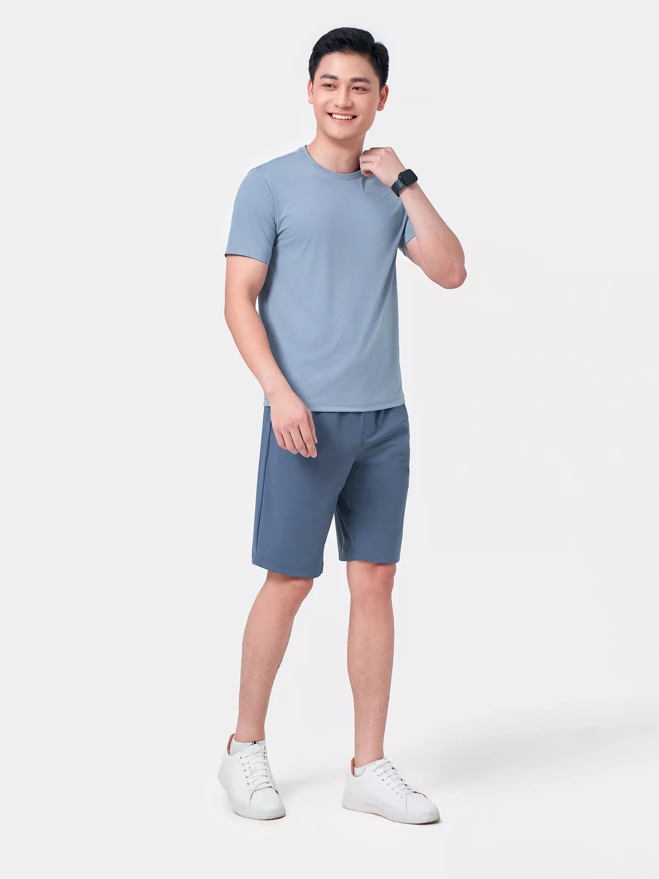 Áo Thun Nam Ngắn Tay 5S Fashion Họa Tiết Slimfit ATS24049