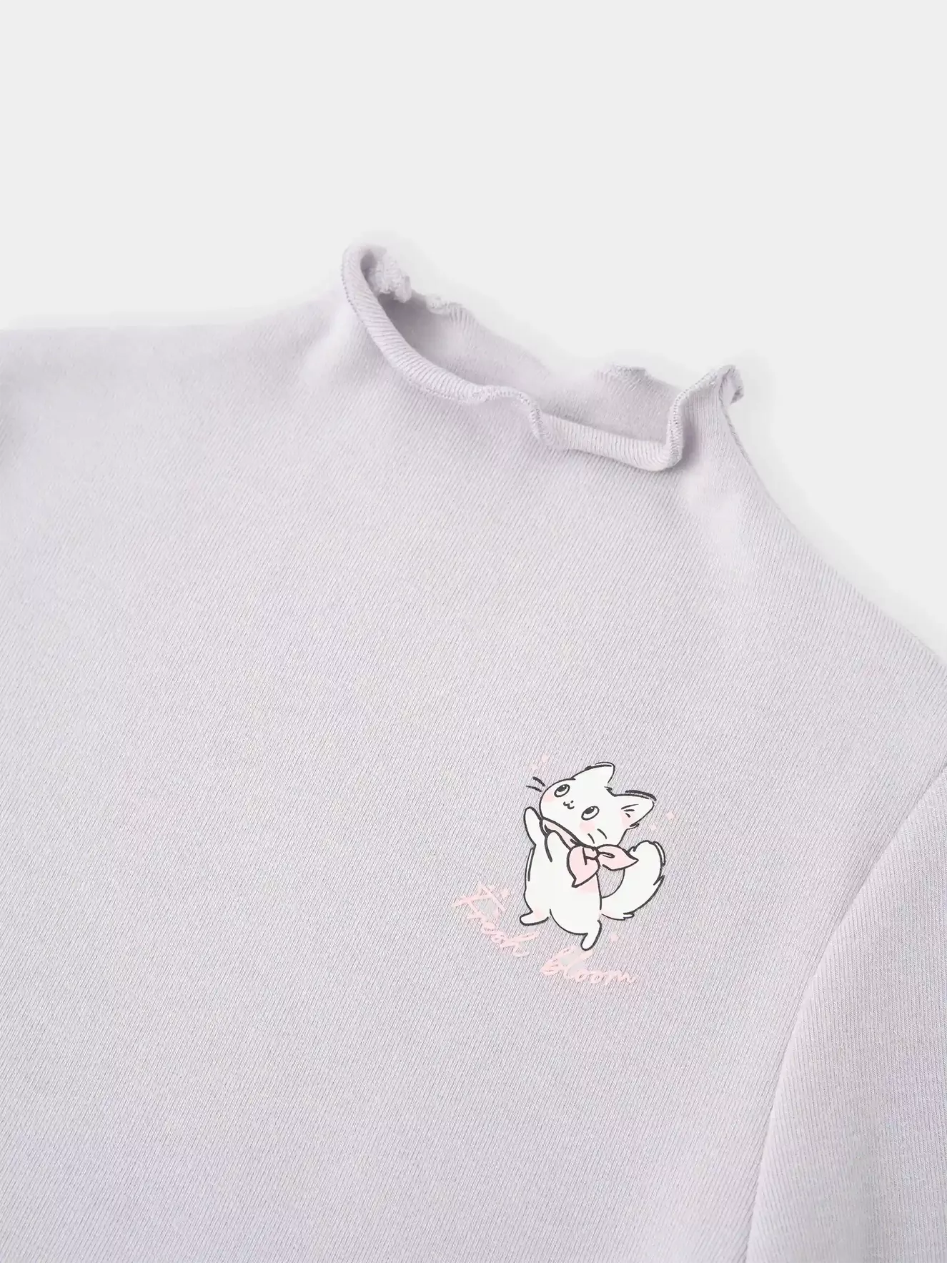 Áo Giữ Nhiệt Bé Gái 5S Fashion Họa Tiết Mèo Dễ Thương G0AGN25001