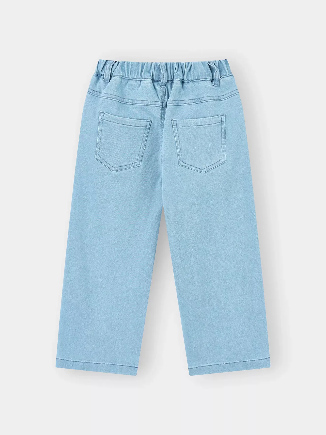 Quần Jean Bé Gái Ống Suông Thêu Hoa 5S FASHION Phom Regular G0QJE25004