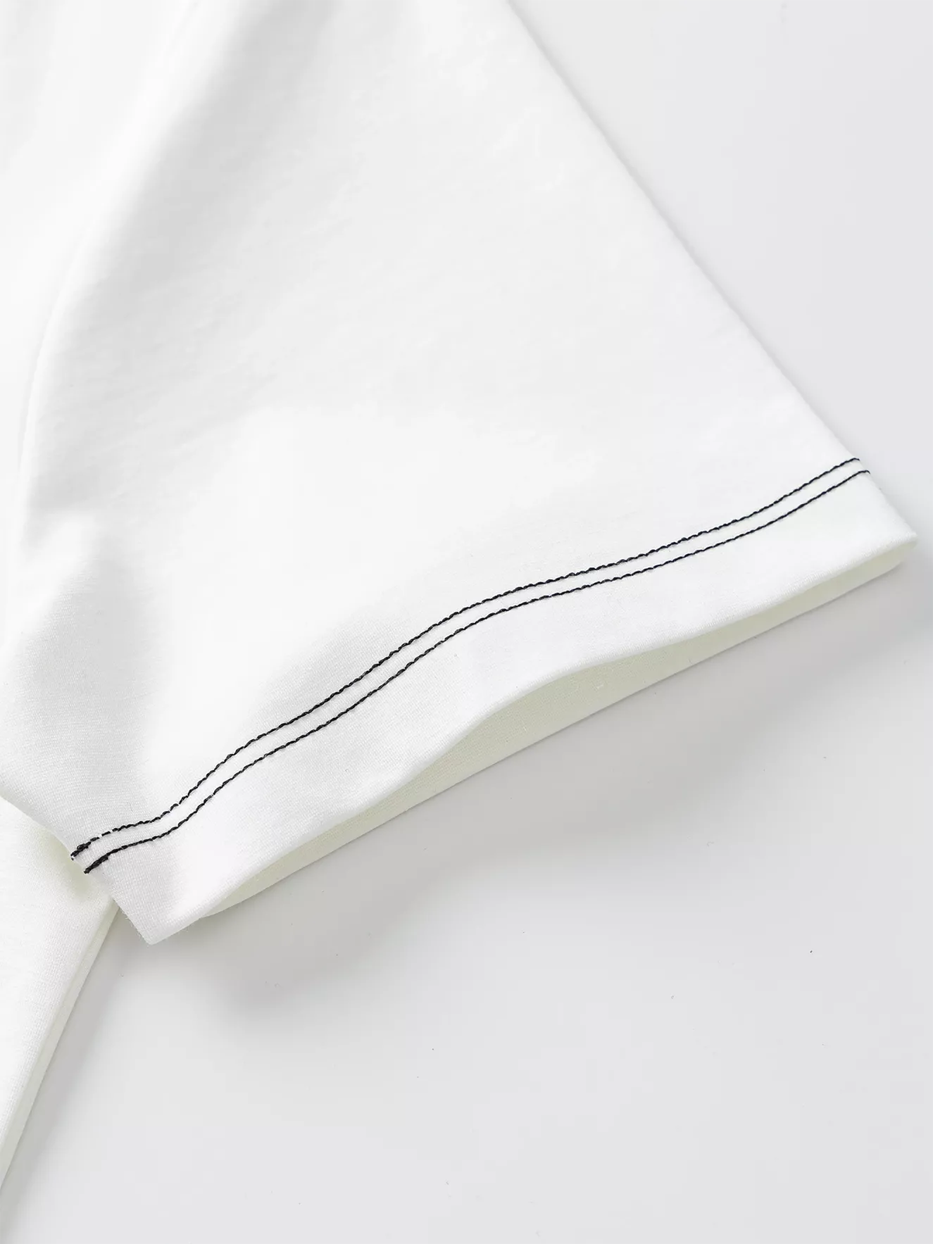 Áo Thun Nam Ngắn Tay 5S Fashion Đường Chần Chỉ ATS24051