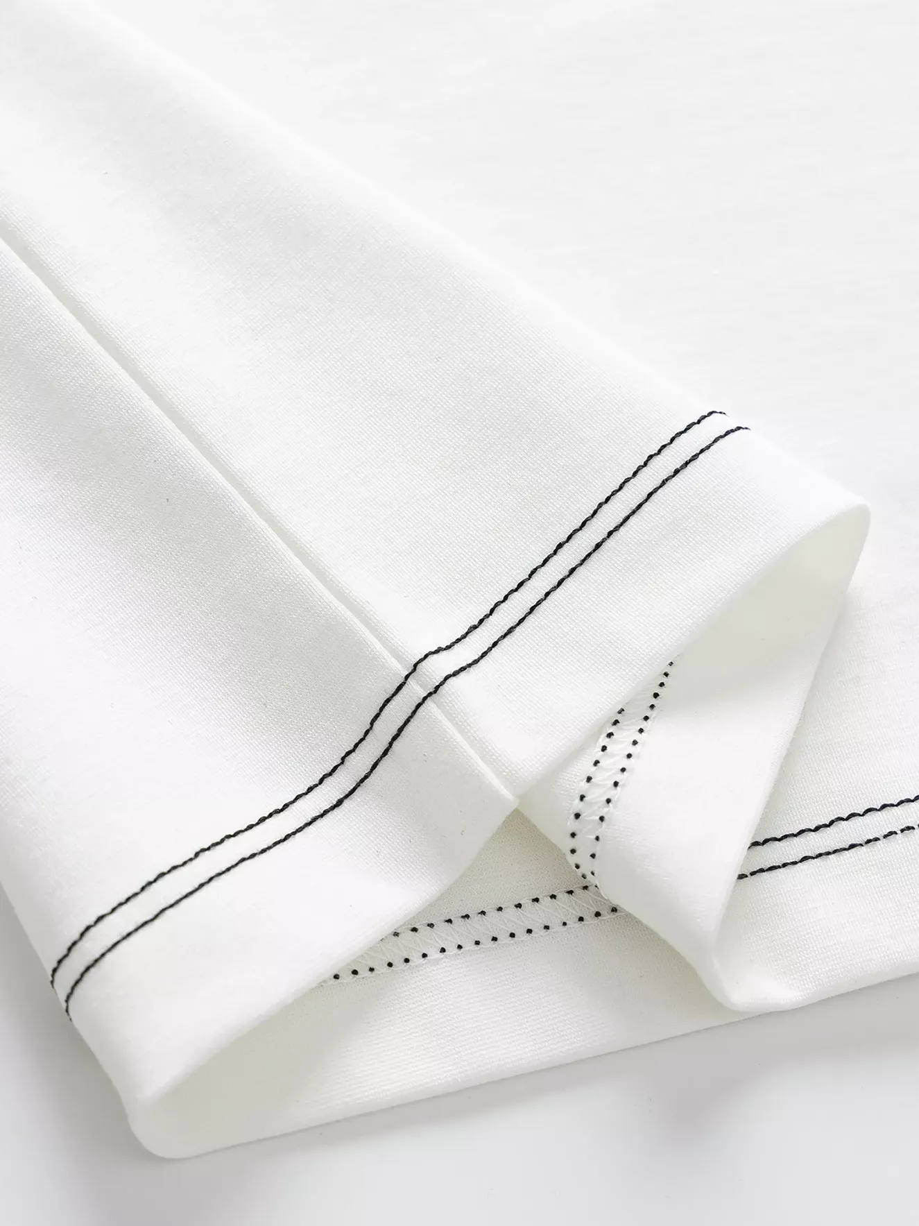 Áo Thun Nam Ngắn Tay 5S Fashion Đường Chần Chỉ ATS24051