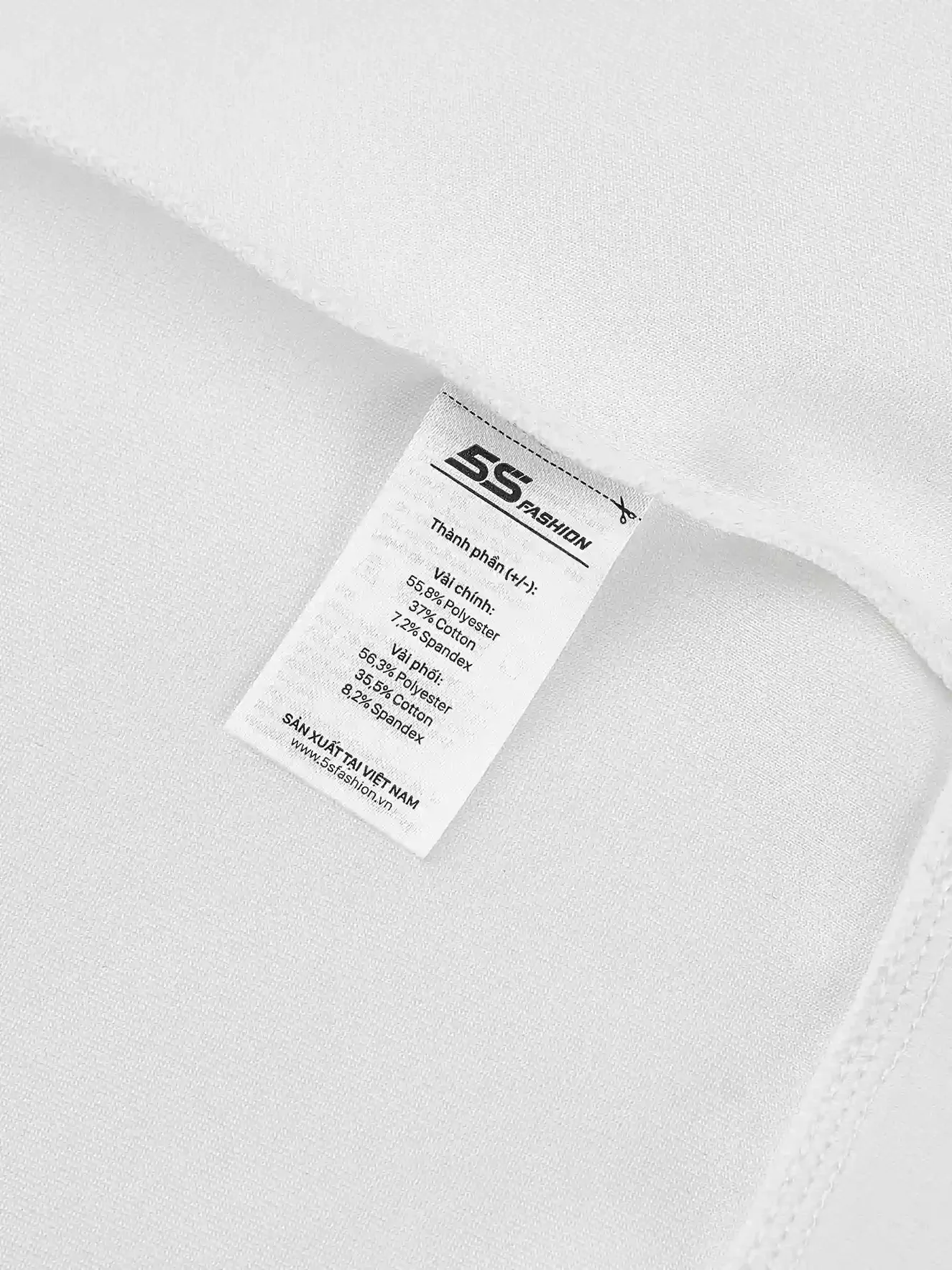 Áo Nỉ Nam Phối Tay 5S Fashion Thêu Logo Phom Slimfit M0ANI25101