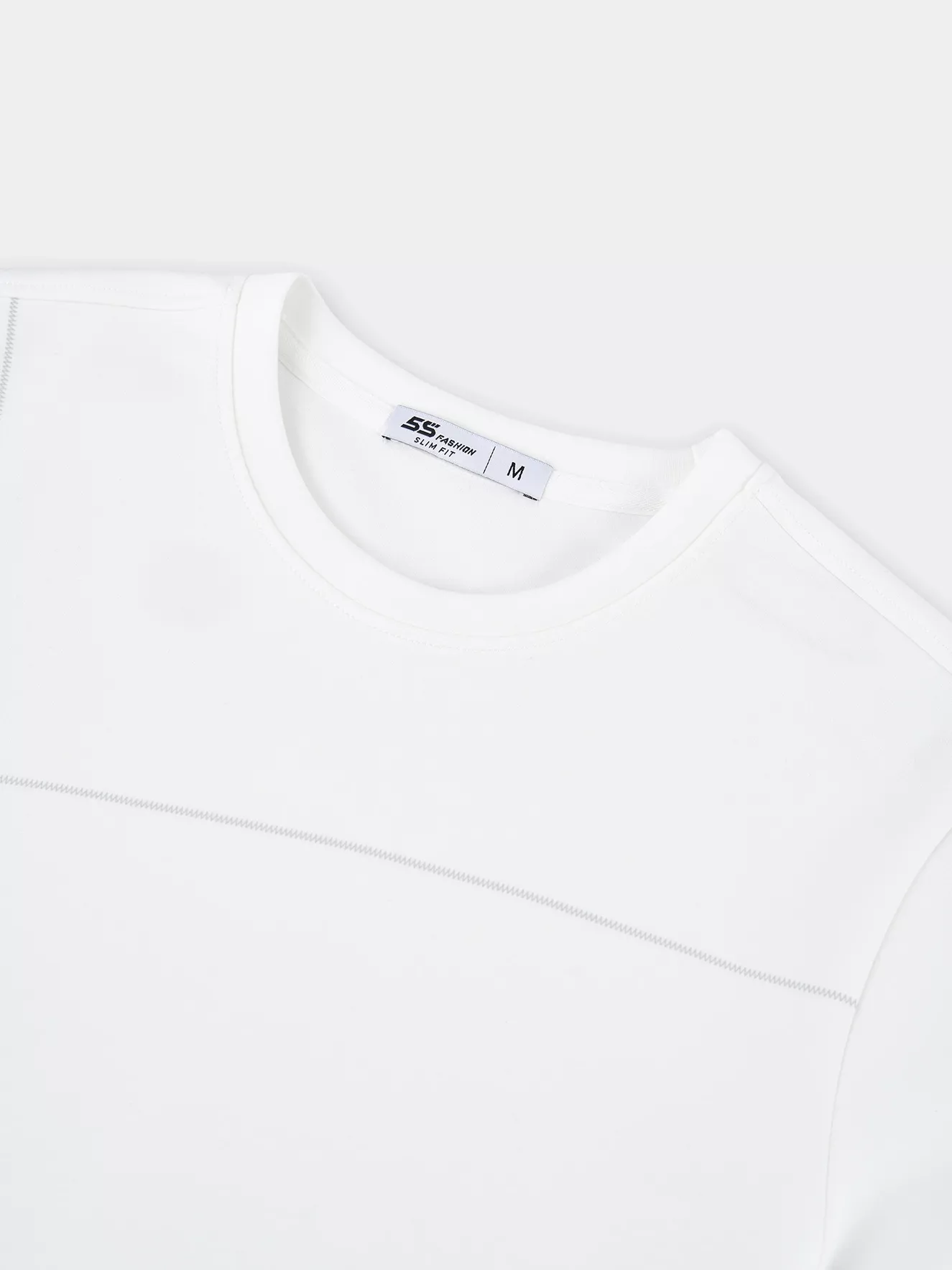 Áo Nỉ Nam 5S Fashion Phom Slimfit Phối Kẻ Tinh Tế M0ANI25005