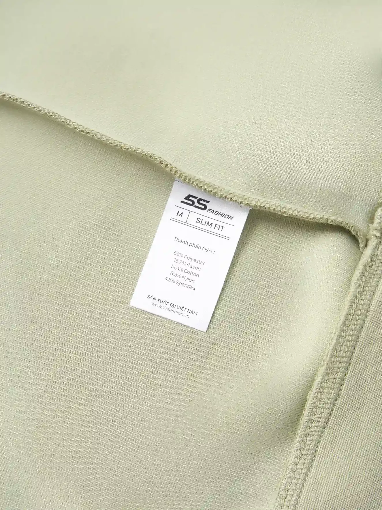 Áo Nỉ Nam 5S Fashion In Tay Phom Slimfit MBANI25003