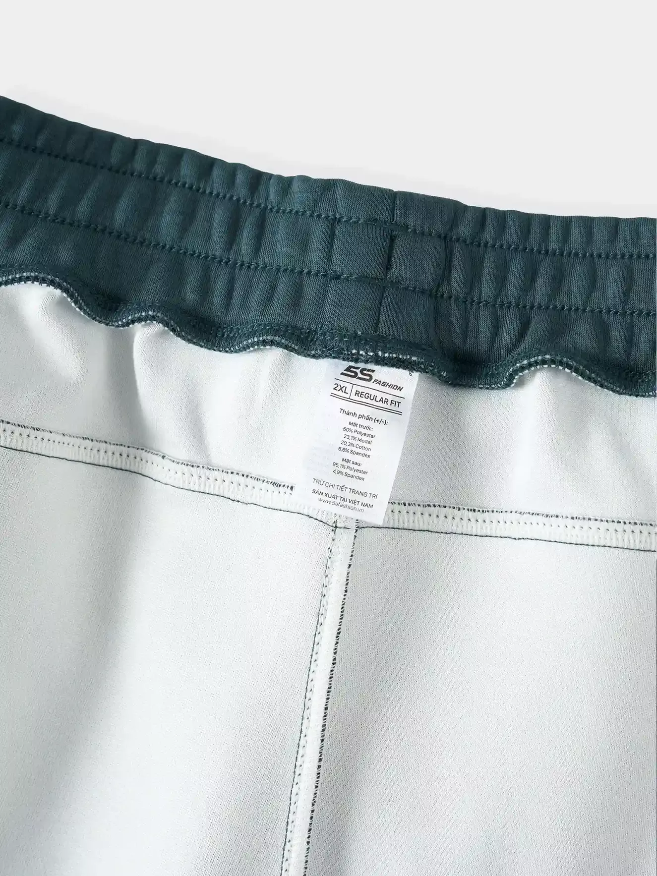 Quần Nỉ Nam 5S Fashion Trơn Phom Regular Cạp Chun MBQNI25006