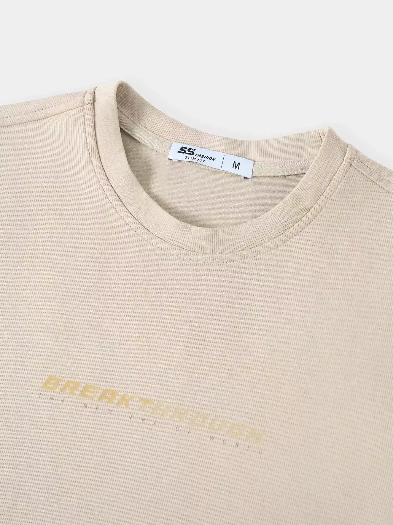 Áo Nỉ Nam 5S Fashion Cổ Tròn In Basic Phom Slimfit MBANI25010