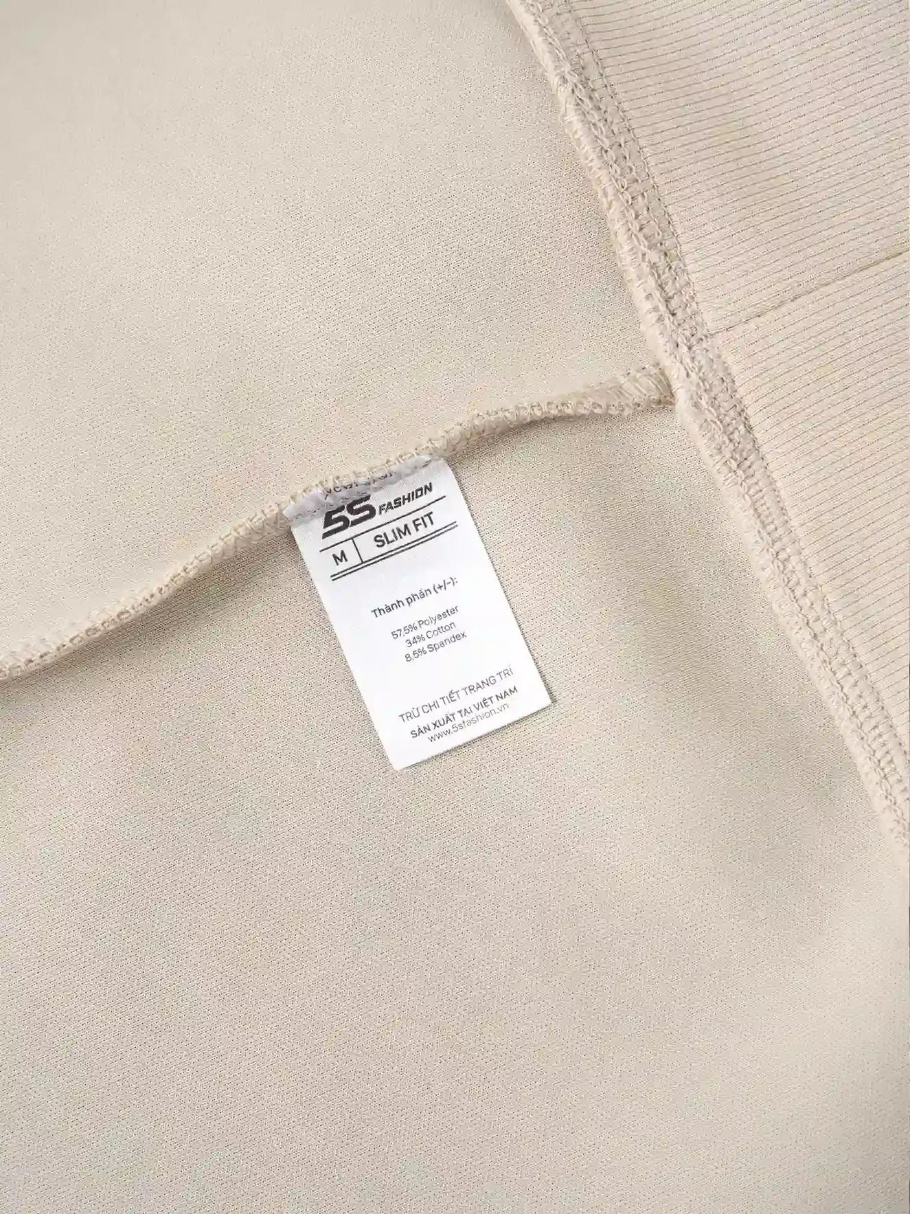 Set Bộ Nỉ Nam Cổ Tròn 5S Fashion In Basic Phom Slimfit MBNI25010