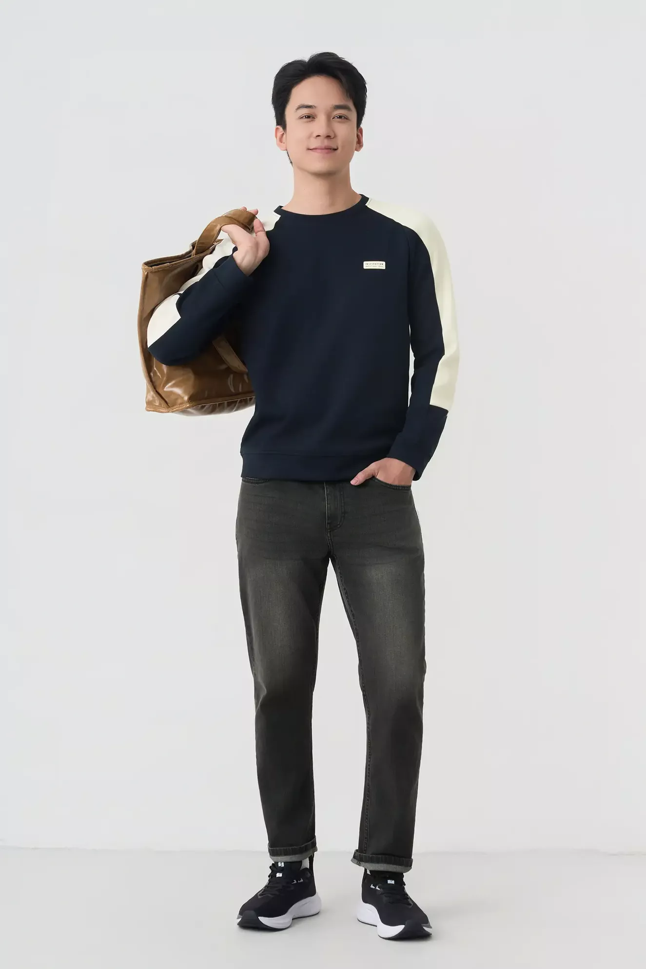 Áo Nỉ Nam INSPIRATION S-WARM 5S FASHION Phom Slimfit M0ANI25014