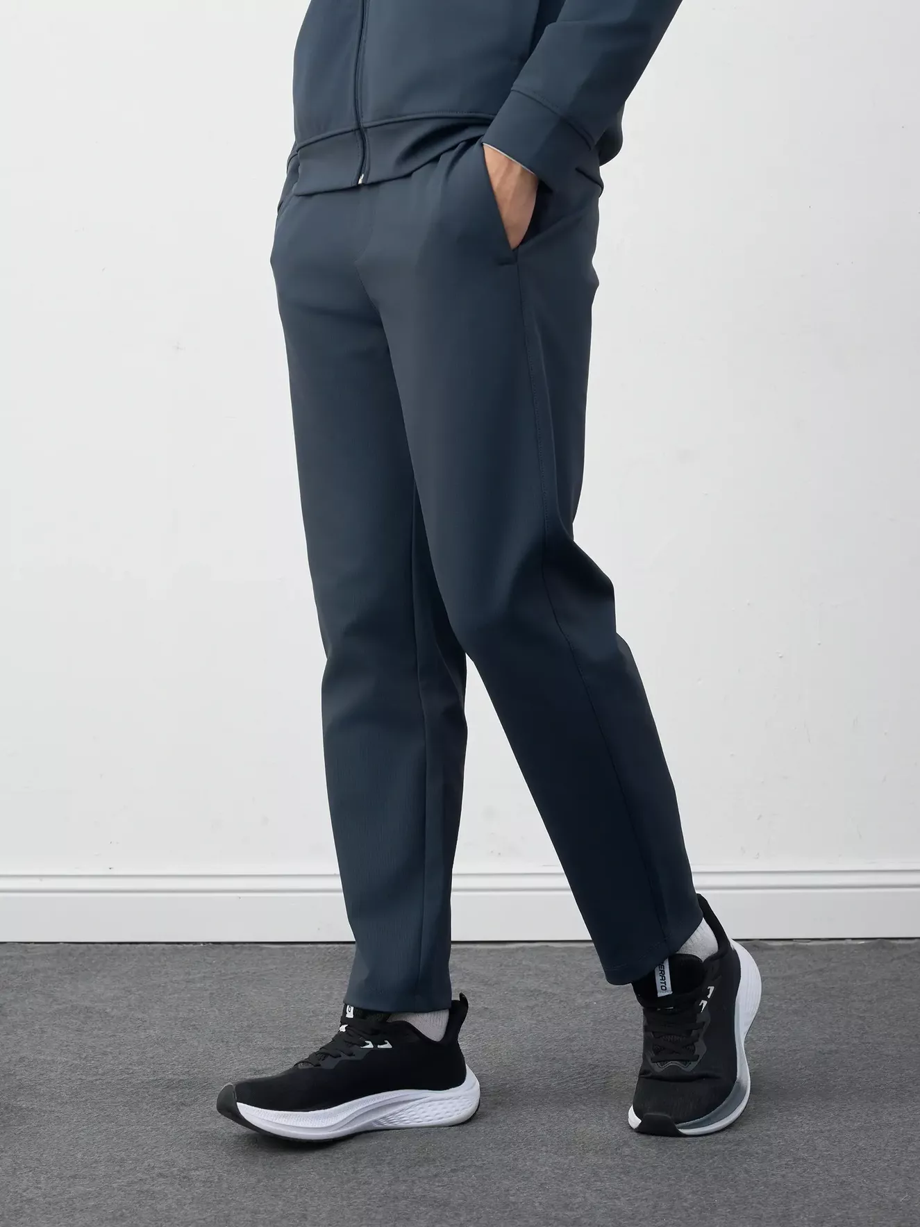 Set Bộ Nỉ Khóa Nam Cổ Trụ 5S Fashion Dệt Hiệu Ứng Phom Slimfit MBNK25020