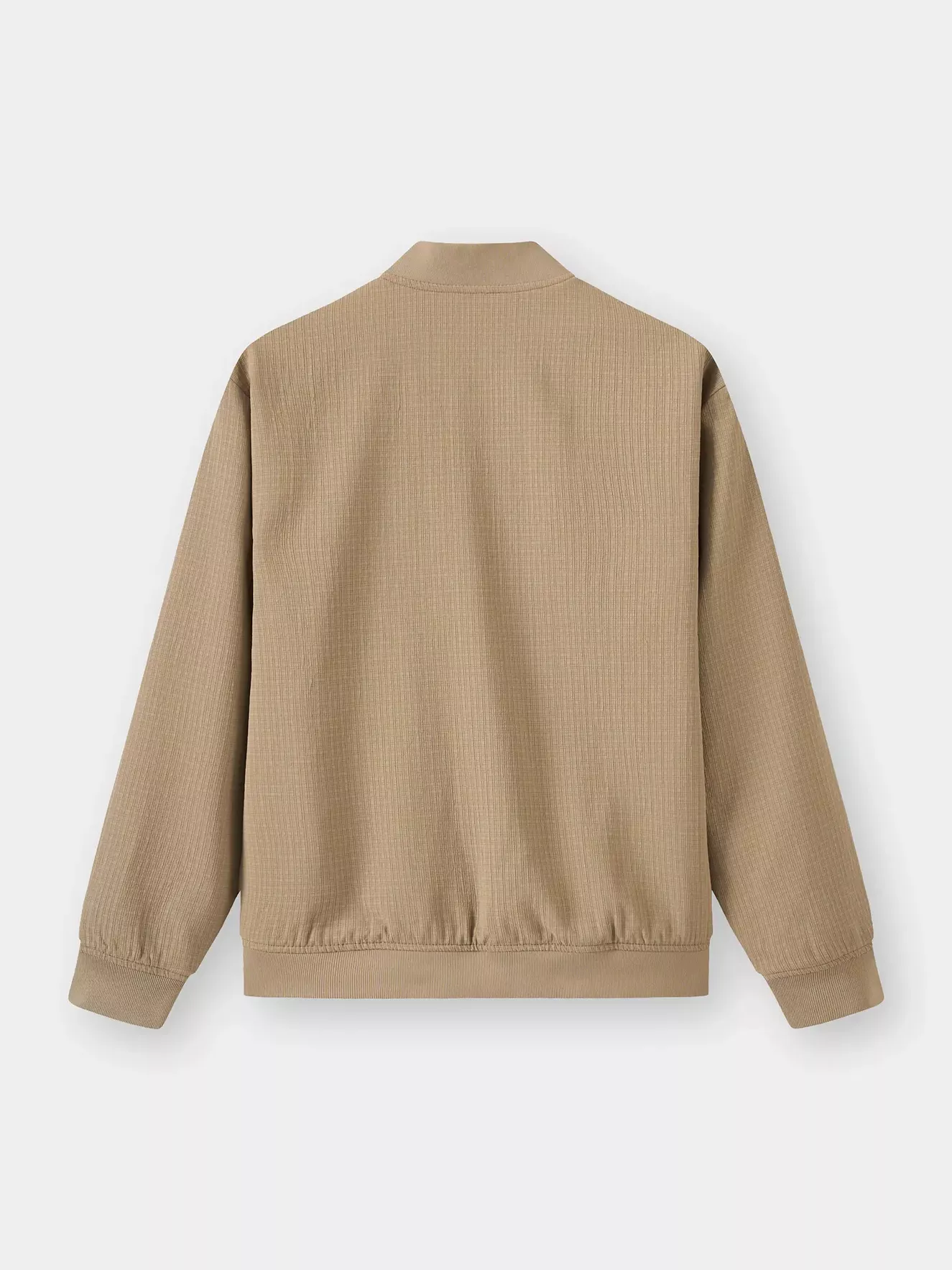 Áo Khoác Bomber Nam 5S Fashion Lót Nỉ Vải Hiệu Ứng M0AKB25012