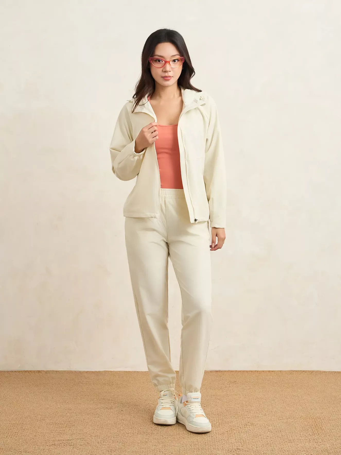 Áo Khoác Gió Nữ 5S Fashion Mũ Liền Phom Slimfit WBAKG25008