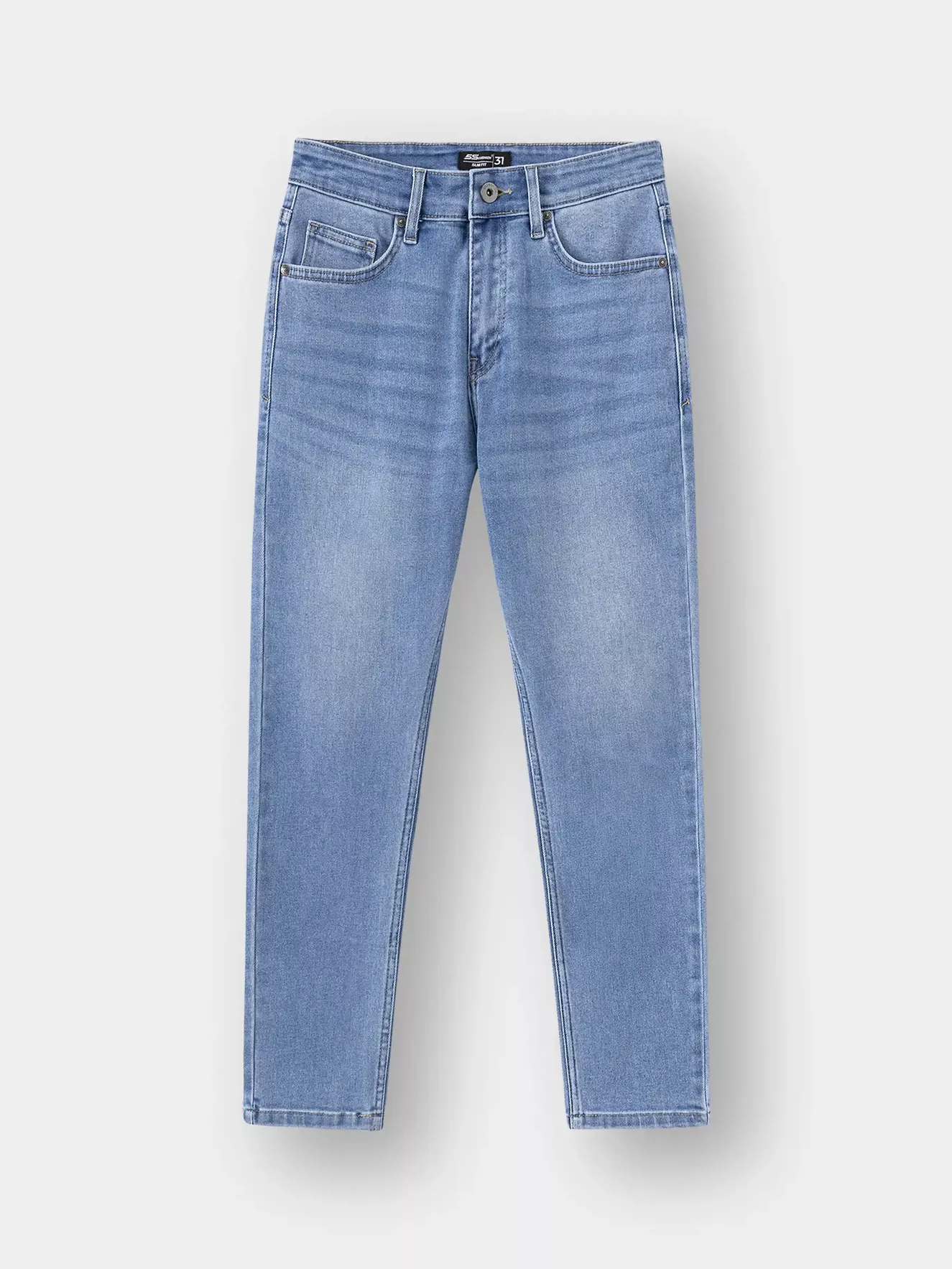 Quần Jean Nam 5S Fashion Trơn Basic Slimfit QBD23027