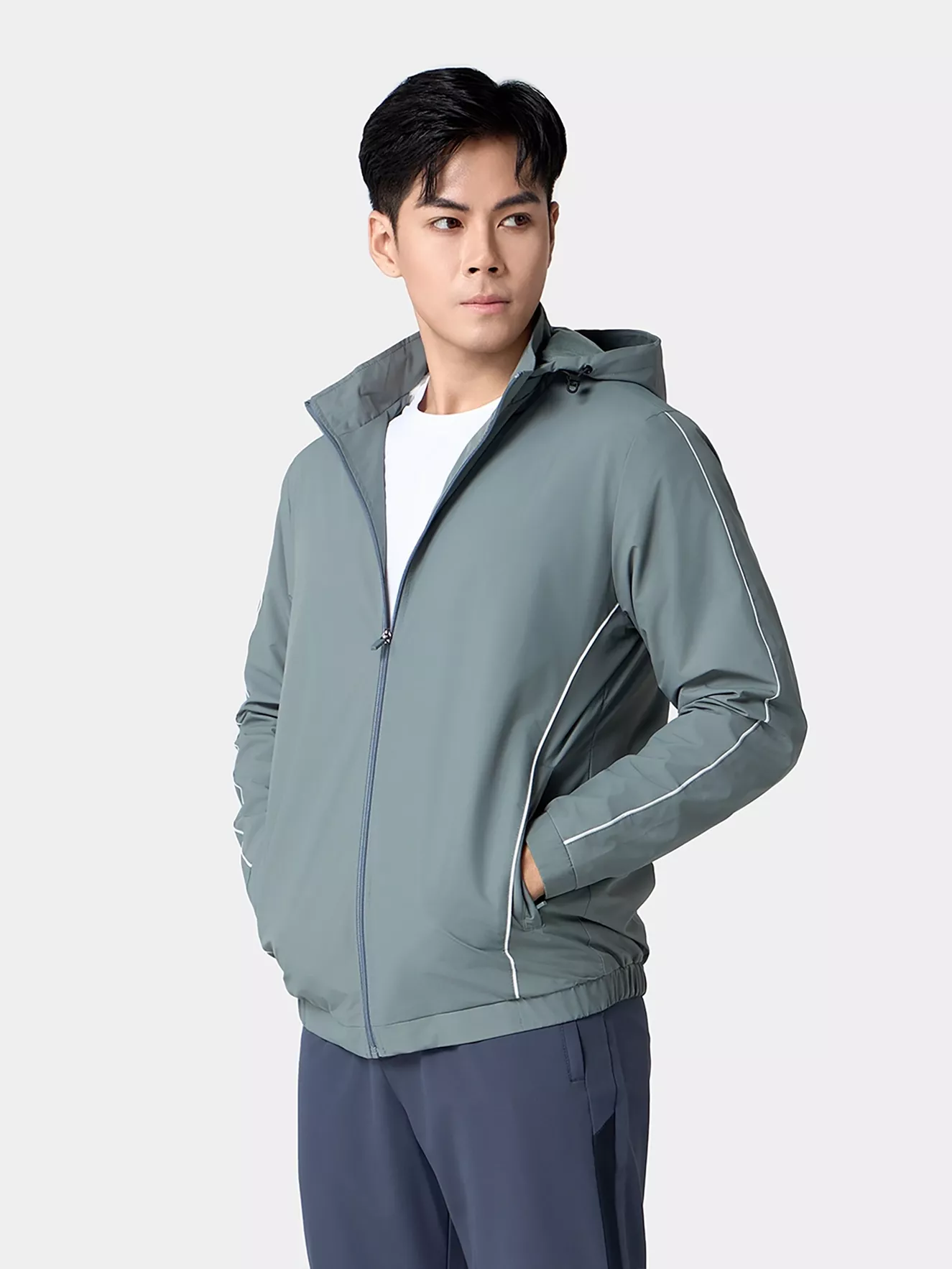 Áo Khoác Gió Nam Lót Lông Mũ Rời 5S Fashion Phom Regular AKG24015