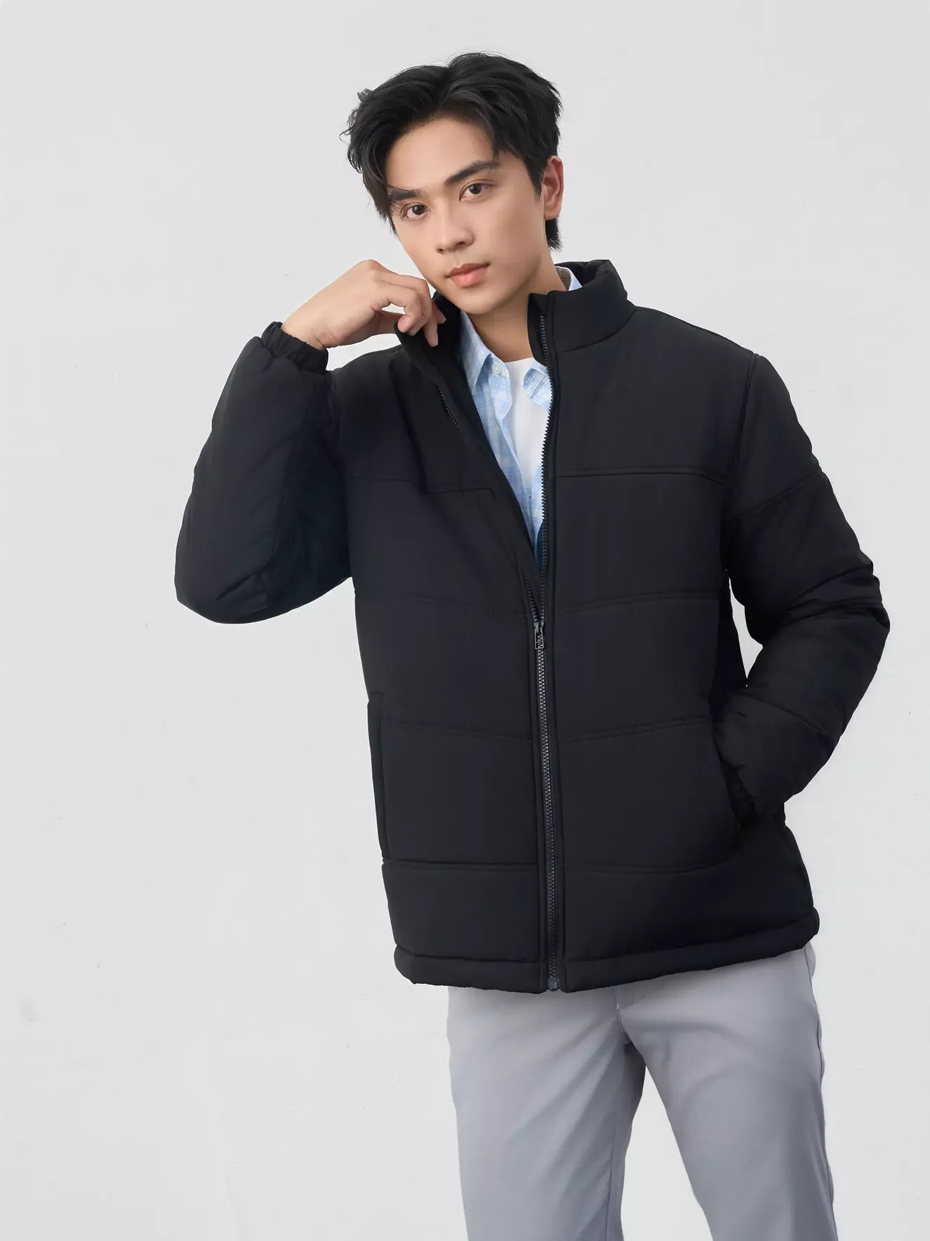 Áo Khoác Phao Nam Cổ Dựng Y-PUFFER HEATLOCK 5S FASHION M0APH25113-M0APH25113