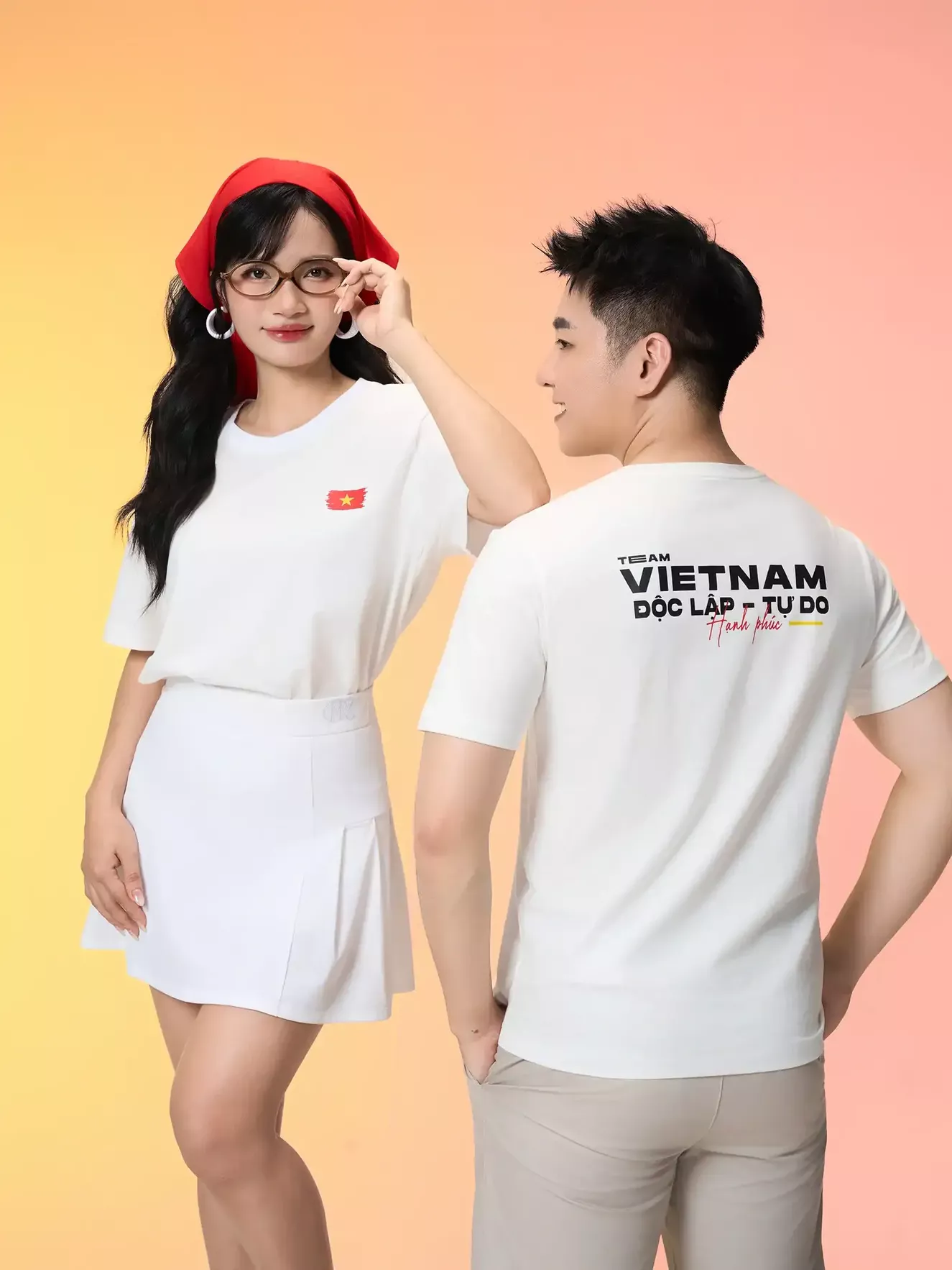 Áo Thun Cờ Đỏ Sao Vàng 5S FASHION In Lưng Phong Cách ATS25100