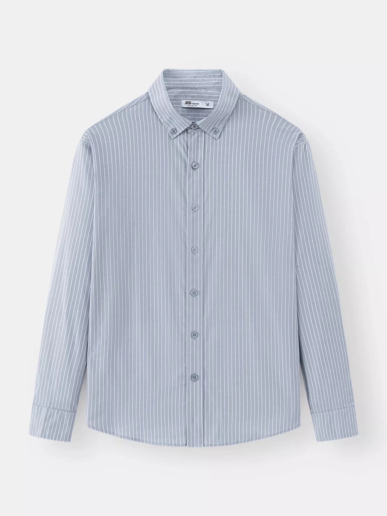 Sơ Mi Nam Tay Dài 5S Fashion Họa Tiết Kẻ Sọc Phom Casual ASM24020