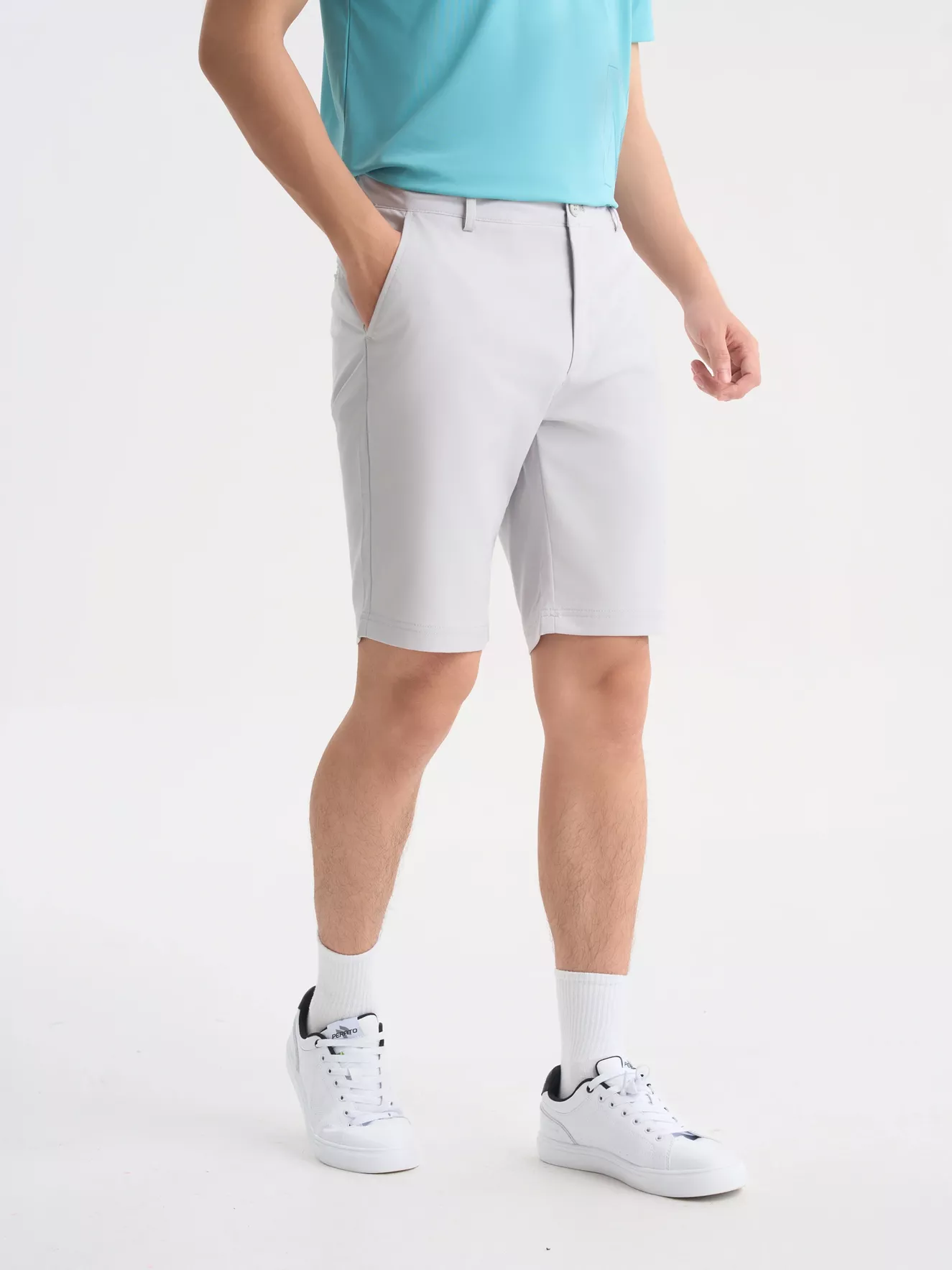 Quần Short Kaki Nam 5S Fashion Trơn Phom Regular QSK25003