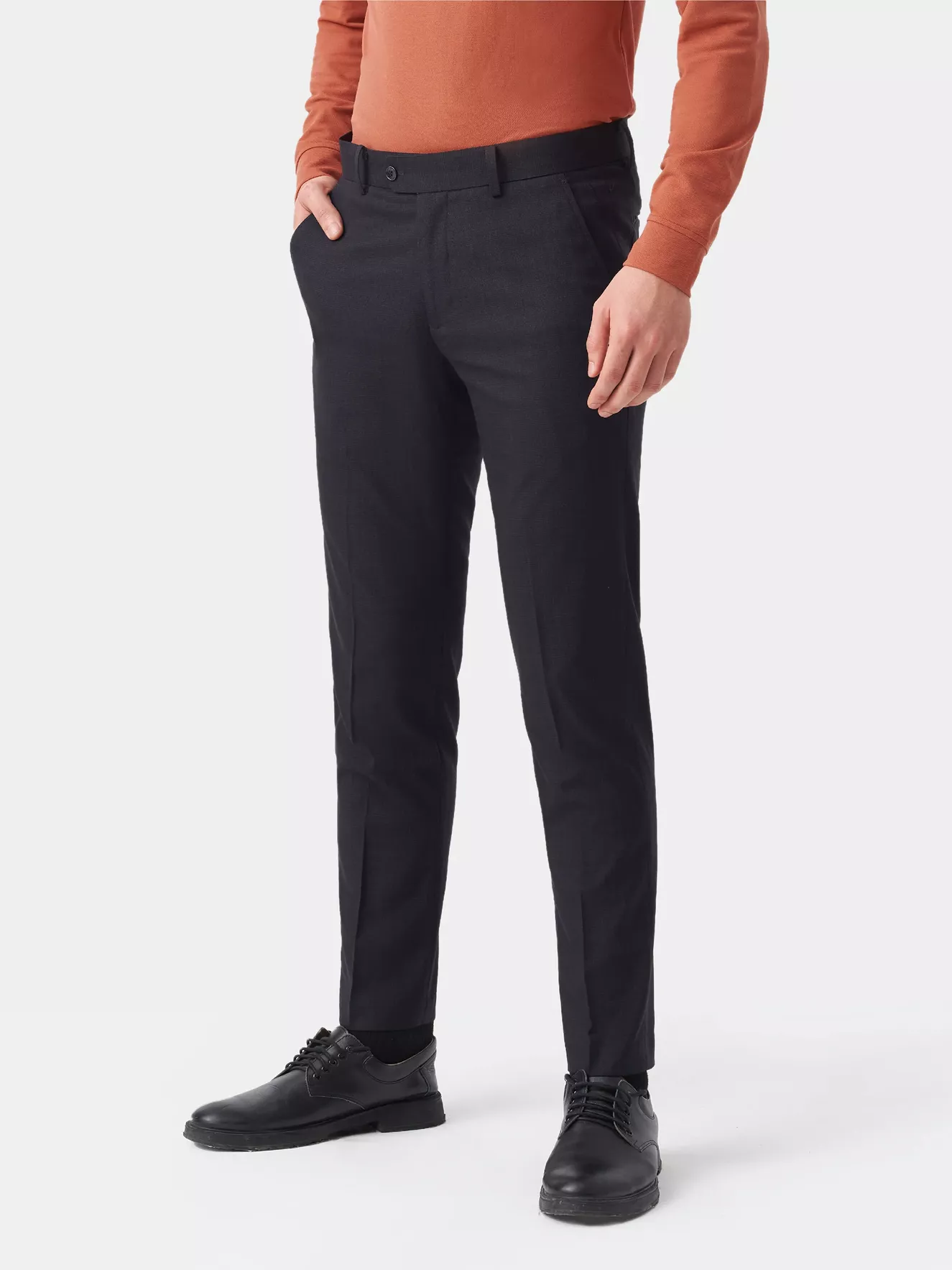 Quần Tây Nam 5S Fashion Dệt Kẻ Ô Slimfit QAU23055