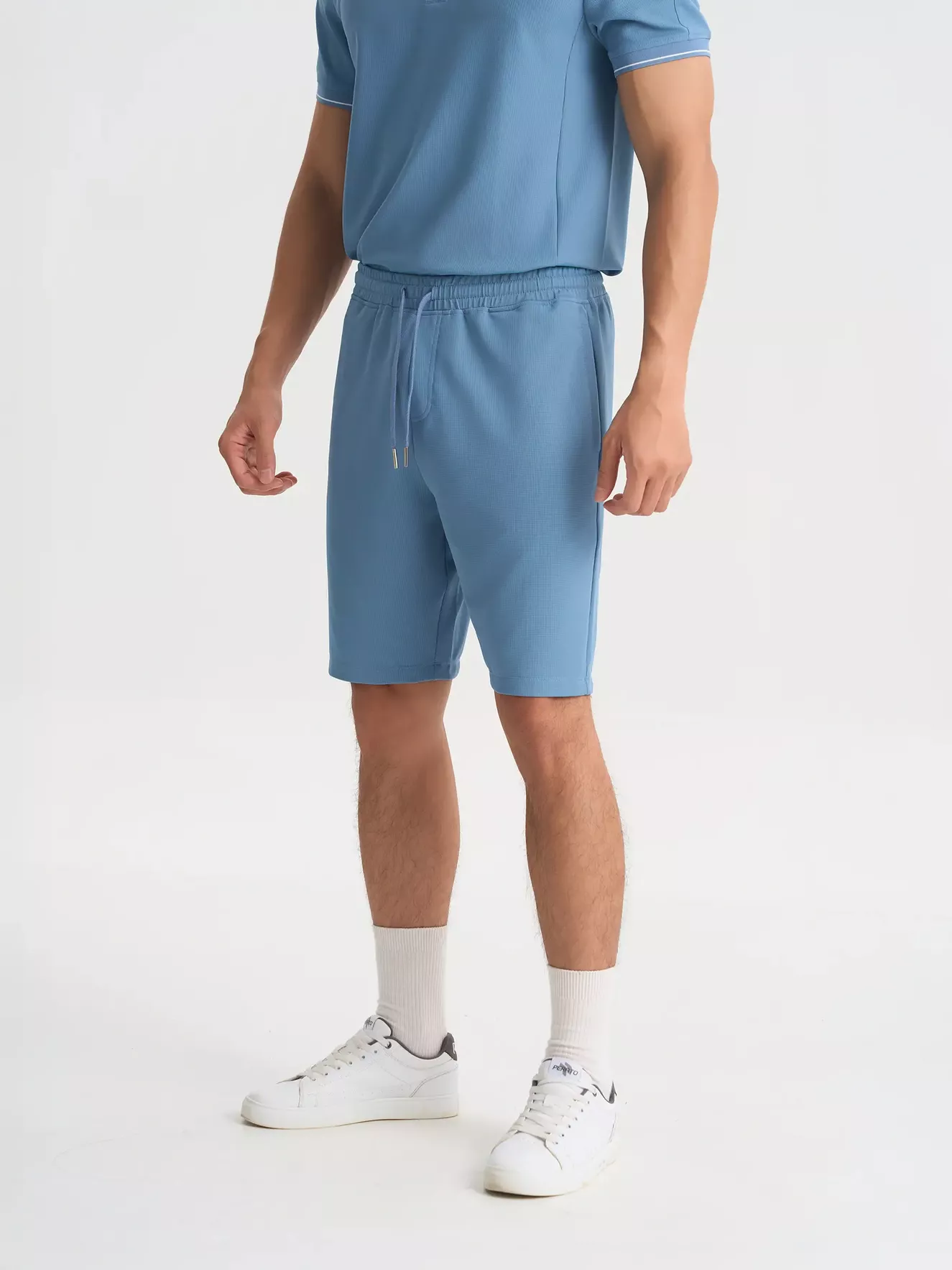 Quần Short Thun Nam 5S Fashion Trơn Basic Phom Slimfit BQST25004