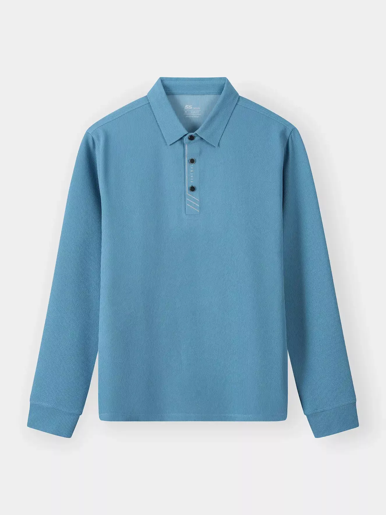 Áo Polo Nam Dài Tay 5S Fashion Phom Slimfit Vải Hiệu Ứng M0APD25003