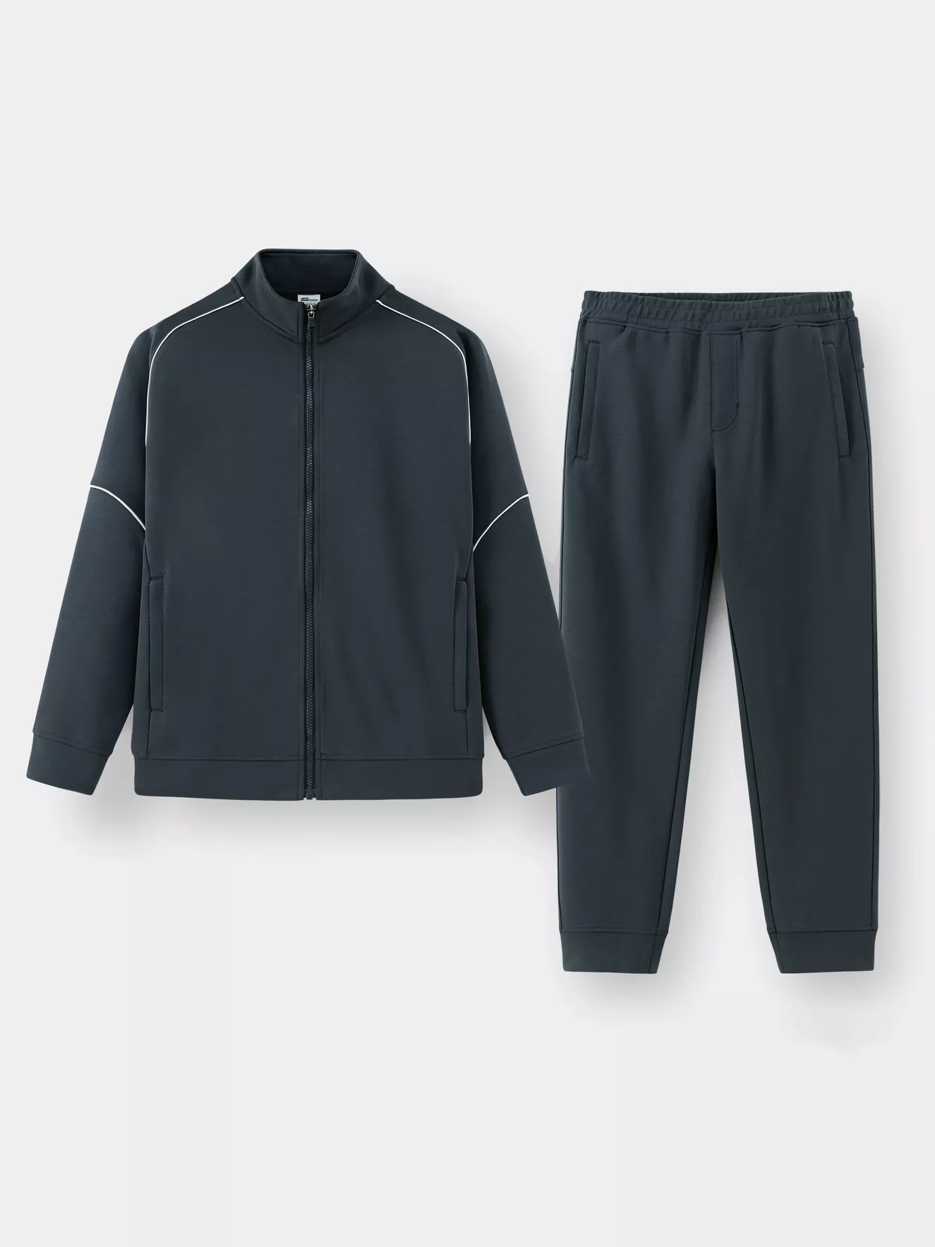 Bộ Nỉ Khóa Nam ZIP-STRIPE S-WARM Phối Line Phom Slimfit MBNK25027