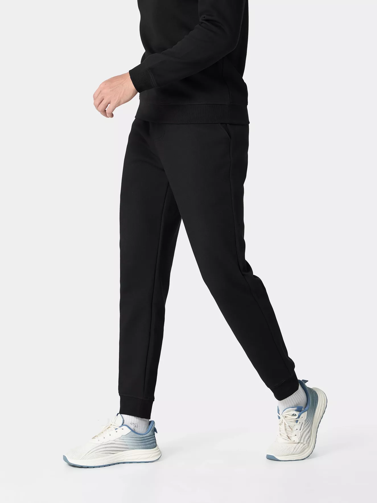 Quần Nỉ Nam 5S Fashion Cạp Chun Basic Slimfit BQNI24101