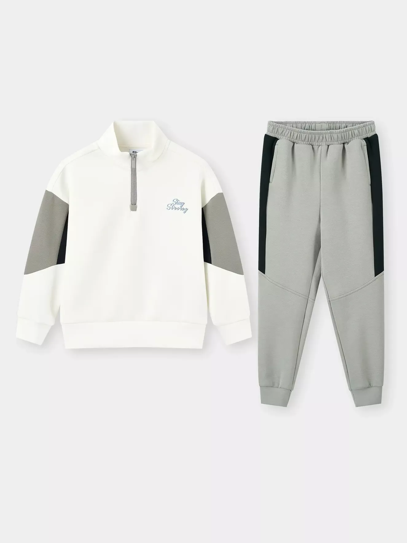 Set Bộ Nỉ Bé Trai 5S Fashion Cổ Khóa Can Phối BBNI25009