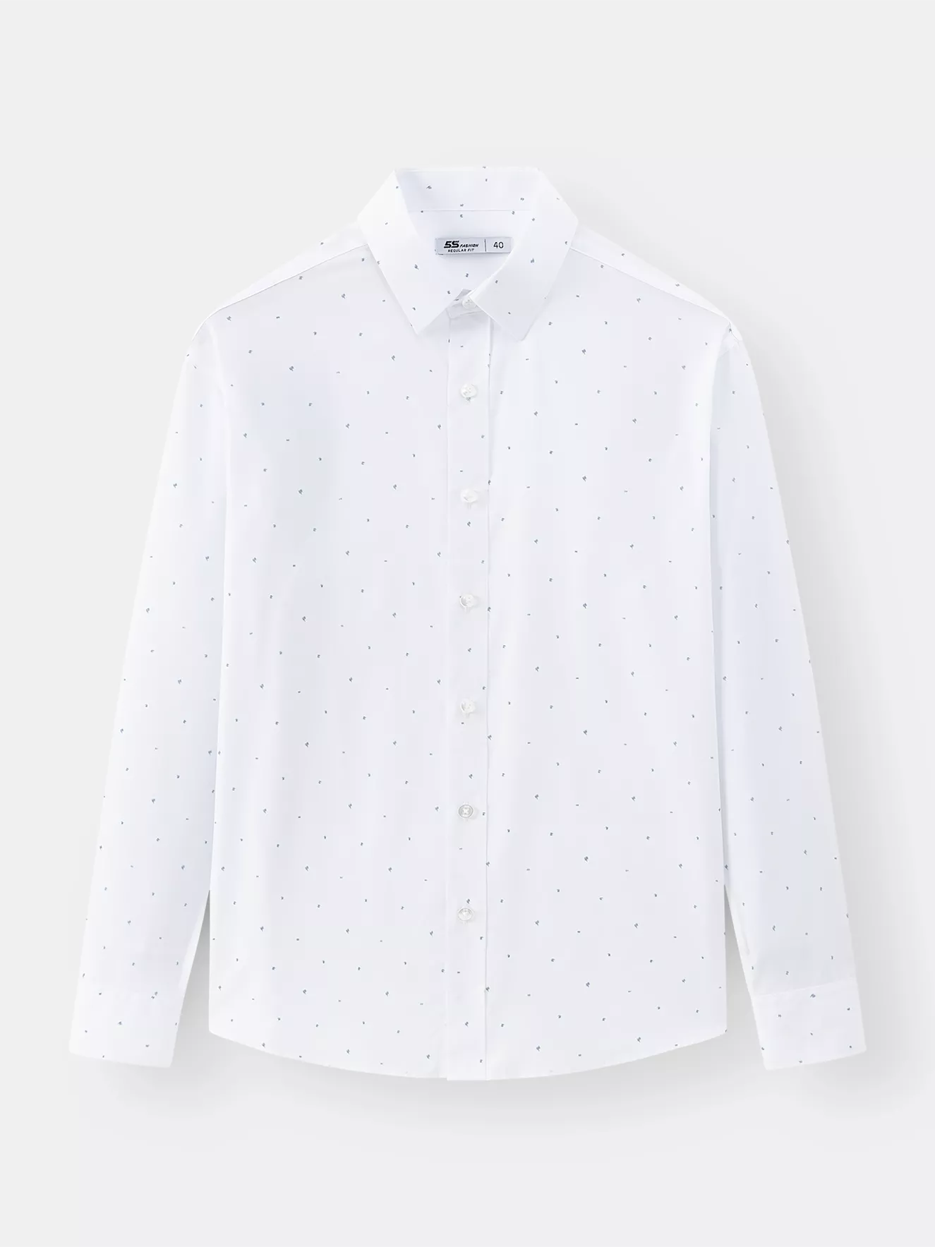 Áo Sơ Mi Nam Dài Tay 5S Fashion Dệt Họa Tiết Regular ASM24047