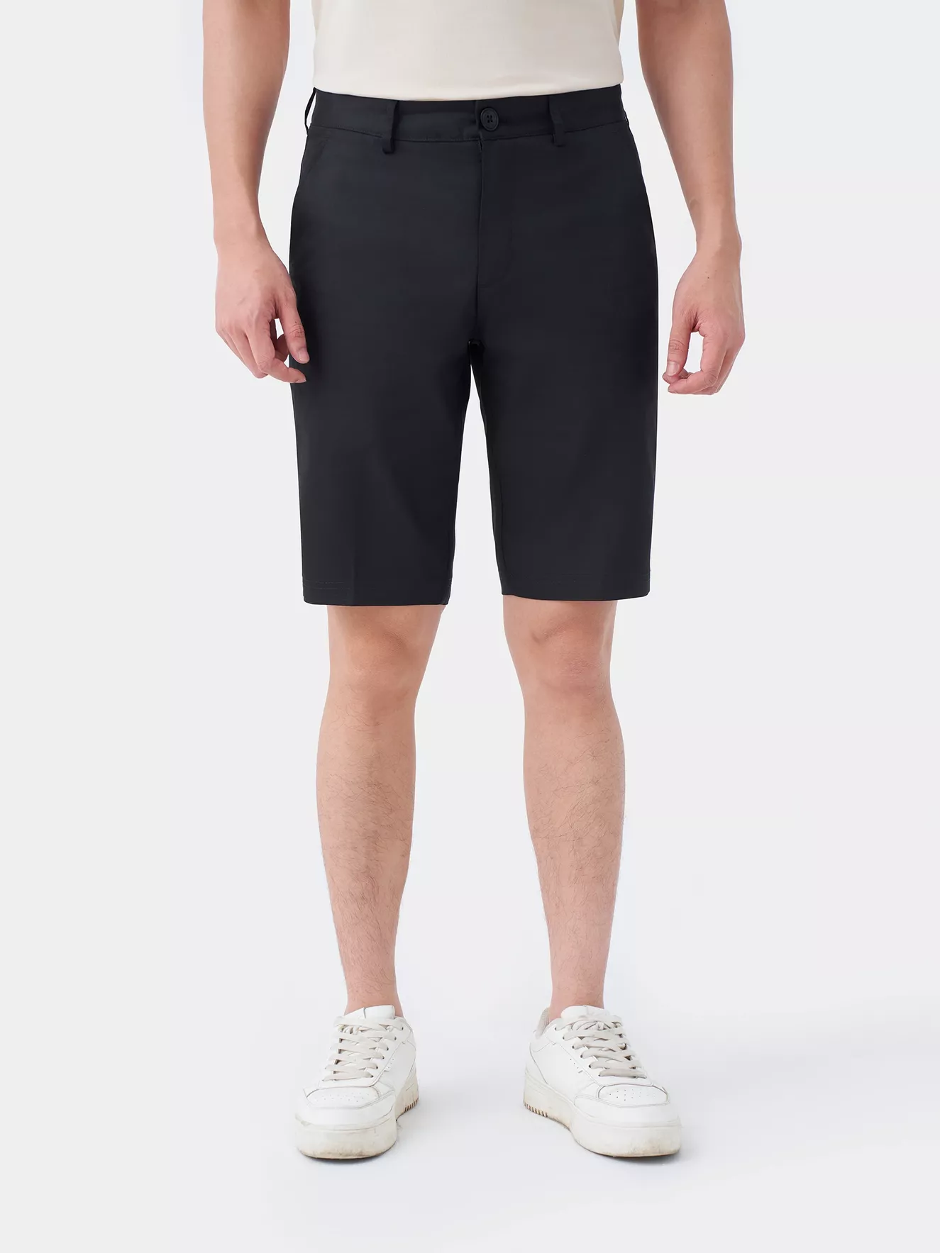 Quần Short Kaki Nam 5S Fashion Họa Tiết Cạp Cúc QSK24012