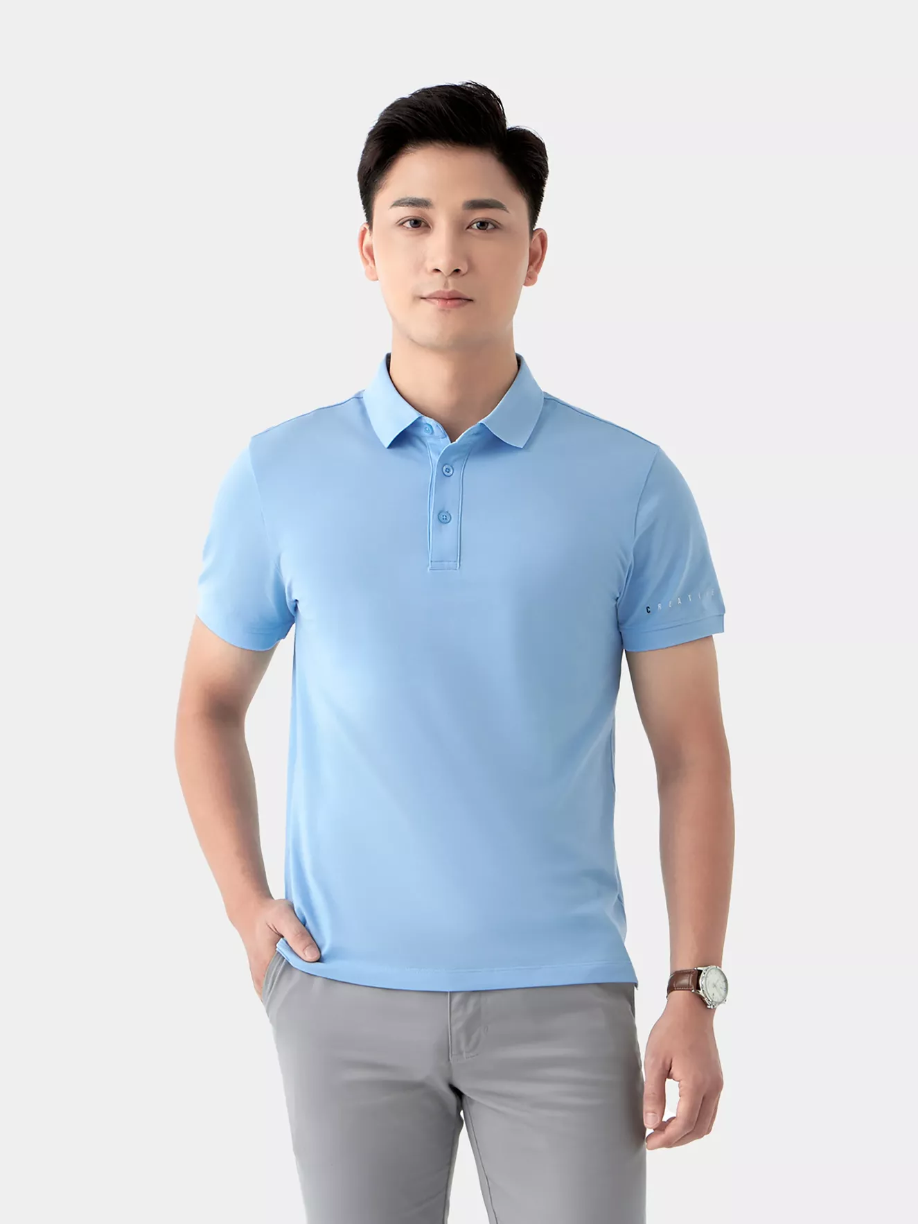 Áo Polo Nam 5S Fashion Trơn Slimfit APC24026