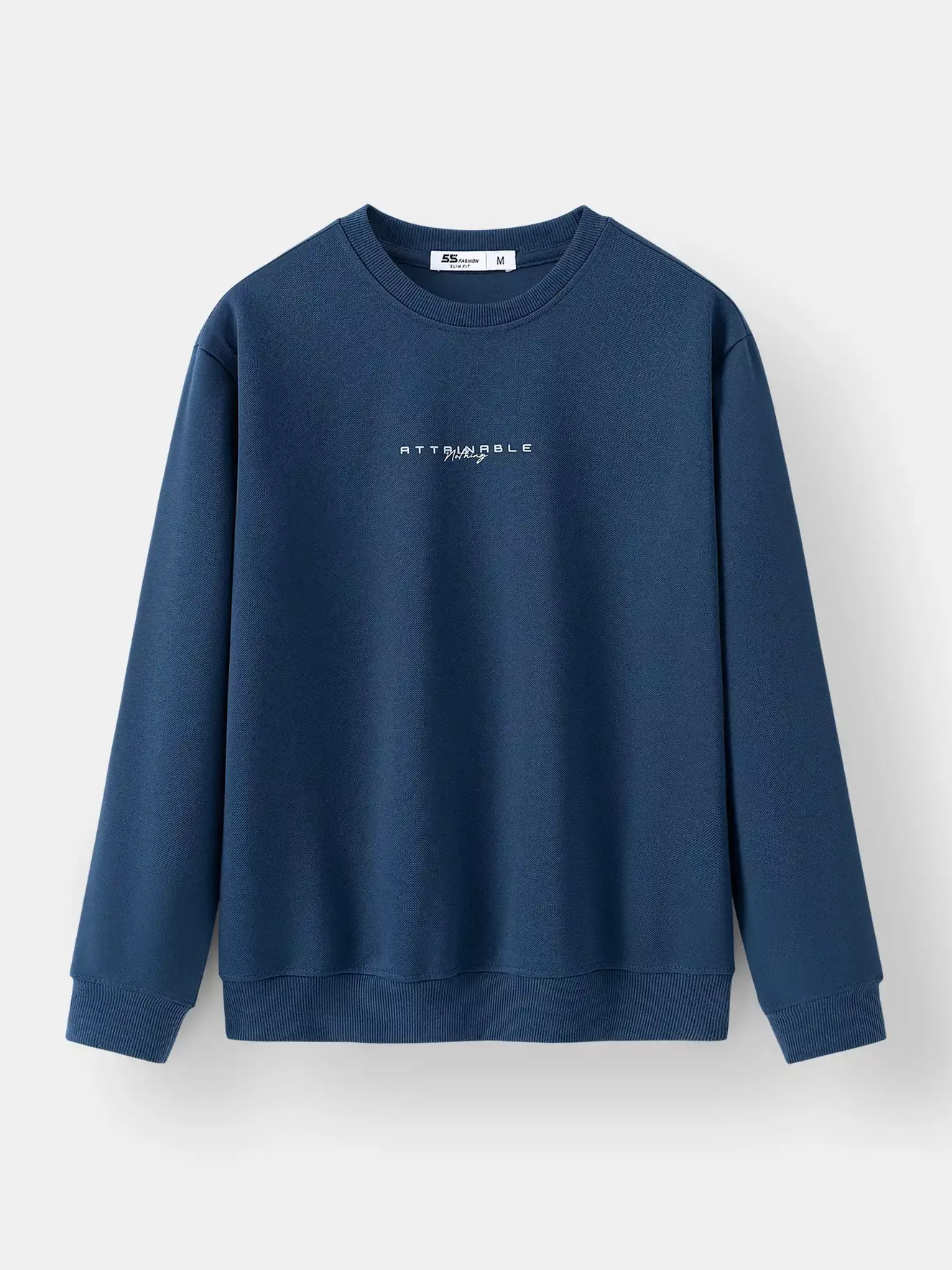 Áo Nỉ Nam Cổ Tròn 5S Fashion In Chữ Phom Slimfit BANI24024