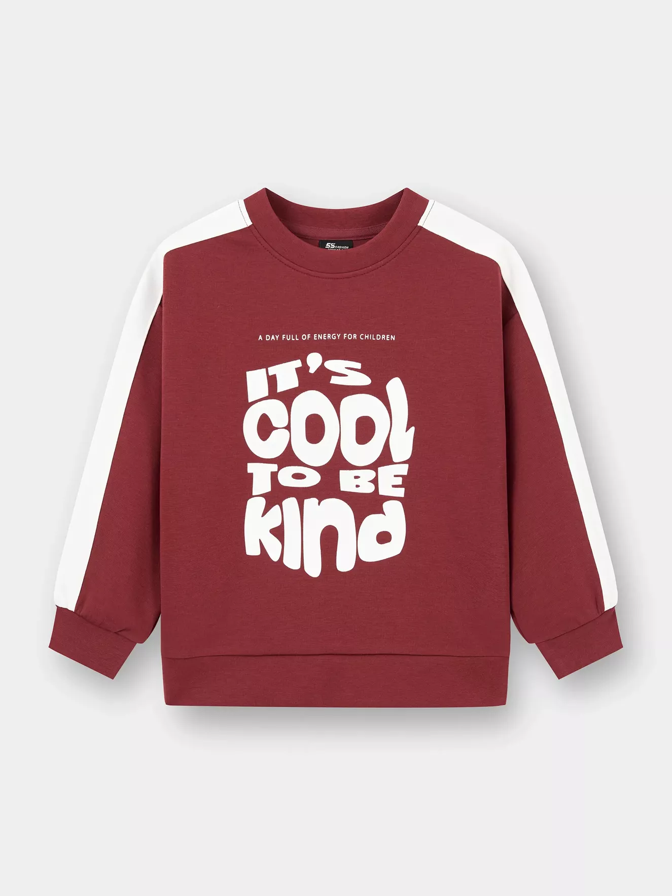 Áo Nỉ Bé Trai Bé Gái 5S Fashion Can Phối In Chữ KBANI25001