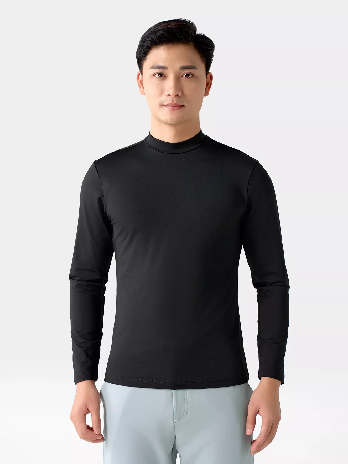 Áo Giữ Nhiệt Nam 5S Fashion Cổ 3 Phân Phom Body AGN24001 